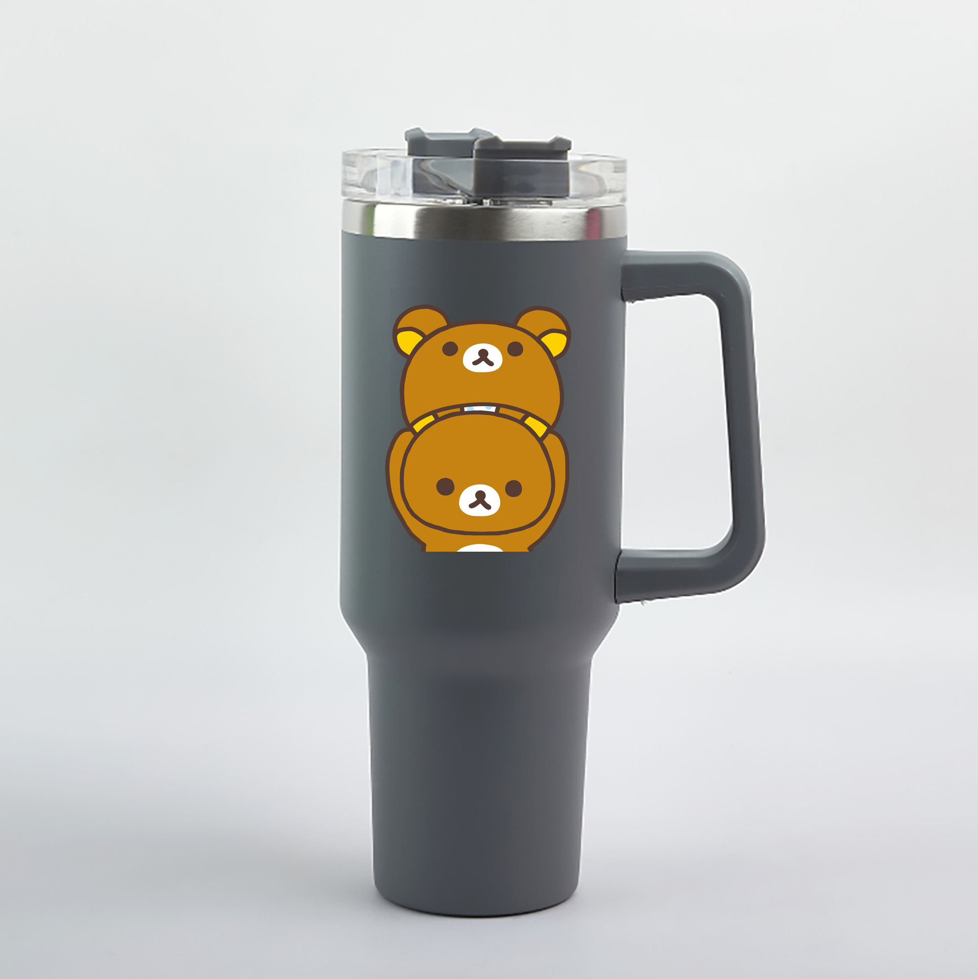 （画像用） リラックマ リラックマ キイロイトリ Rilakkuma Korilakkuma Kiiroitori 1200mL車用タンブラー（カラープリント）