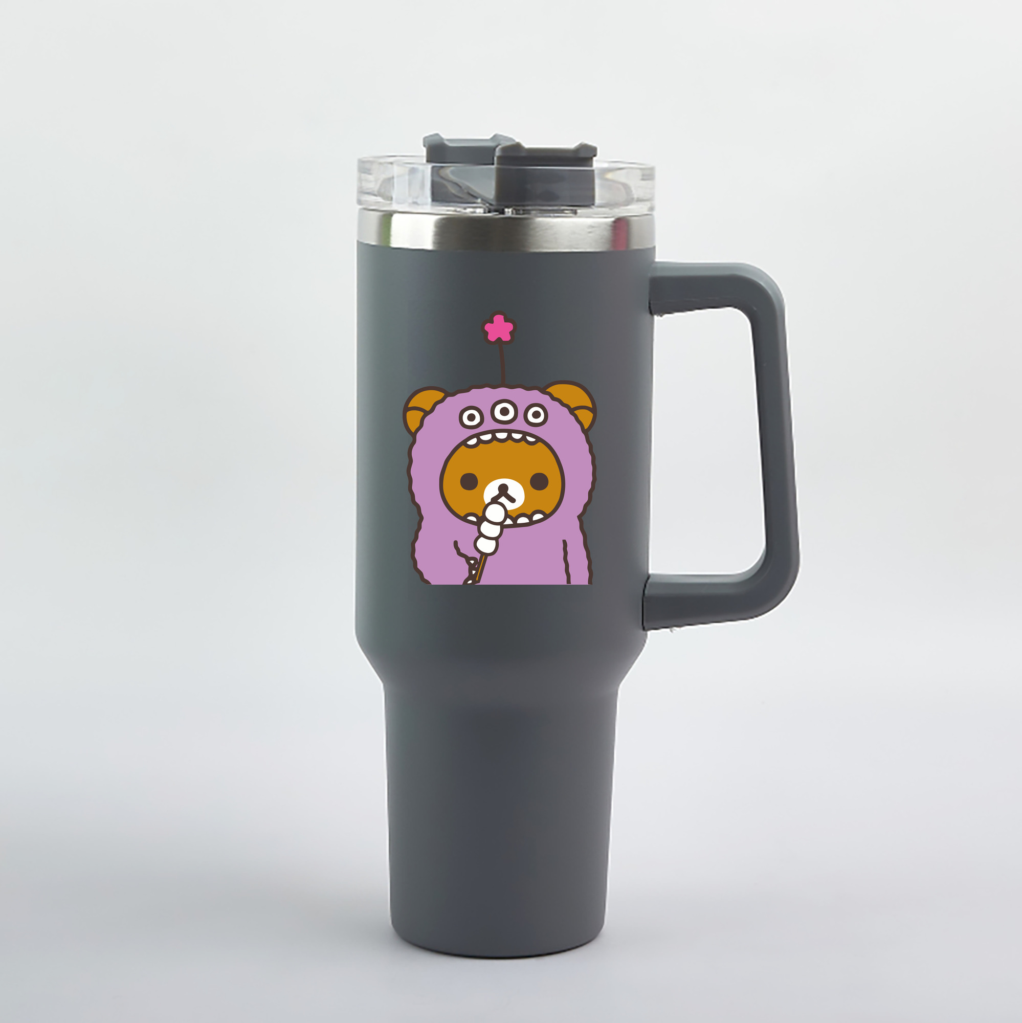 （画像用） リラックマ リラックマ キイロイトリ Rilakkuma Korilakkuma Kiiroitori 1200mL車用タンブラー（カラープリント）