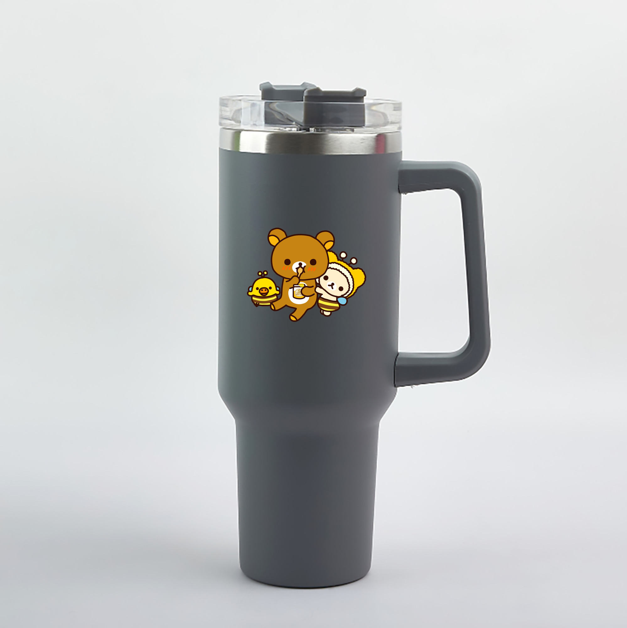 （画像用） リラックマ リラックマ キイロイトリ Rilakkuma Korilakkuma Kiiroitori 1200mL車用タンブラー（カラープリント）
