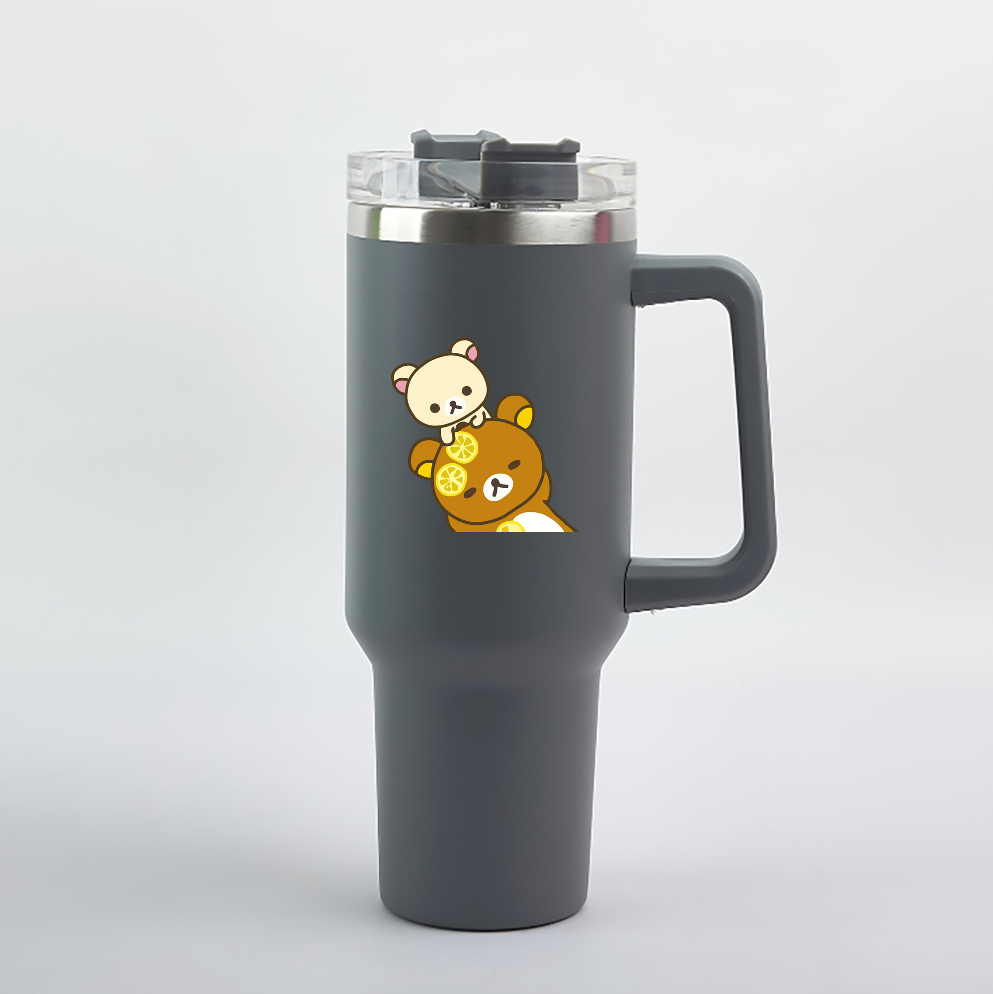 （画像用） リラックマ リラックマ キイロイトリ Rilakkuma Korilakkuma Kiiroitori 1200mL車用タンブラー（カラープリント）