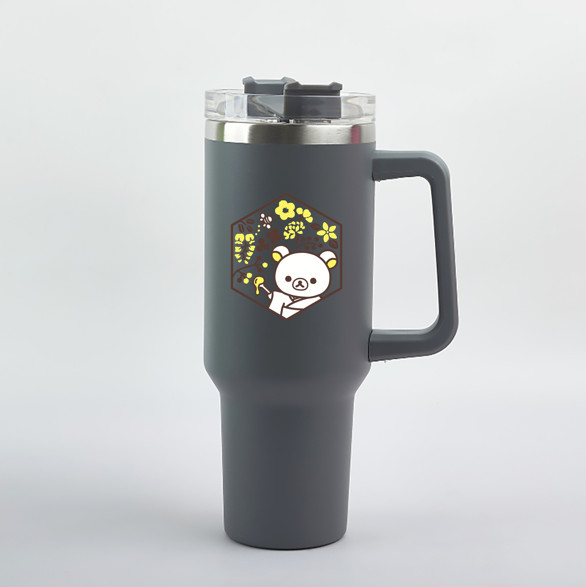 （画像用） リラックマ リラックマ キイロイトリ Rilakkuma Korilakkuma Kiiroitori 1200mL車用タンブラー（カラープリント）