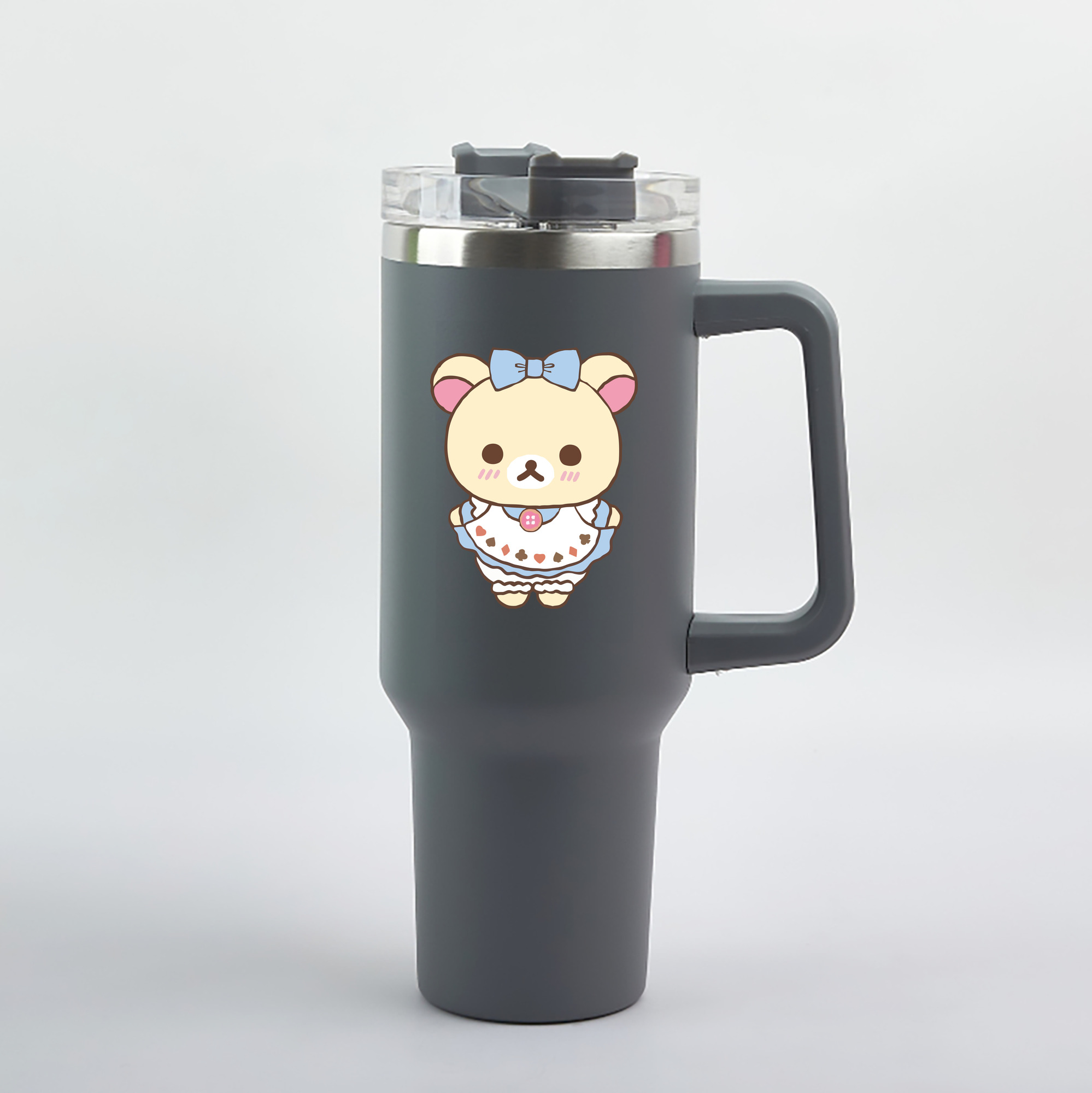 （画像用） リラックマ リラックマ キイロイトリ Rilakkuma Korilakkuma Kiiroitori 1200mL車用タンブラー（カラープリント）