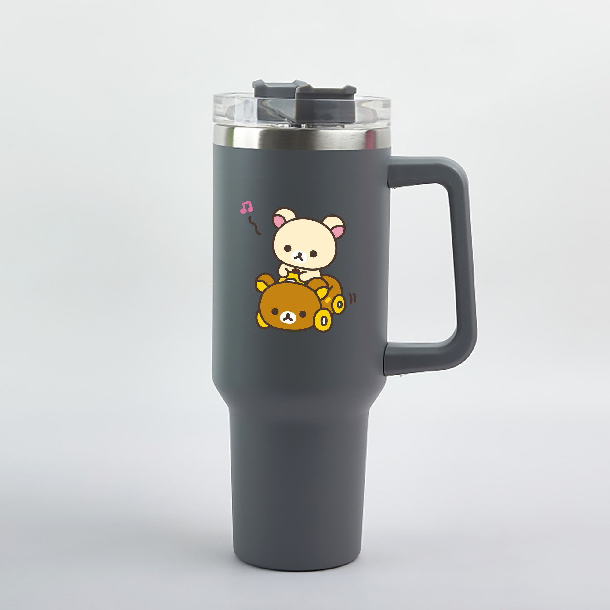（画像用） リラックマ リラックマ キイロイトリ Rilakkuma Korilakkuma Kiiroitori 1200mL車用タンブラー（カラープリント）