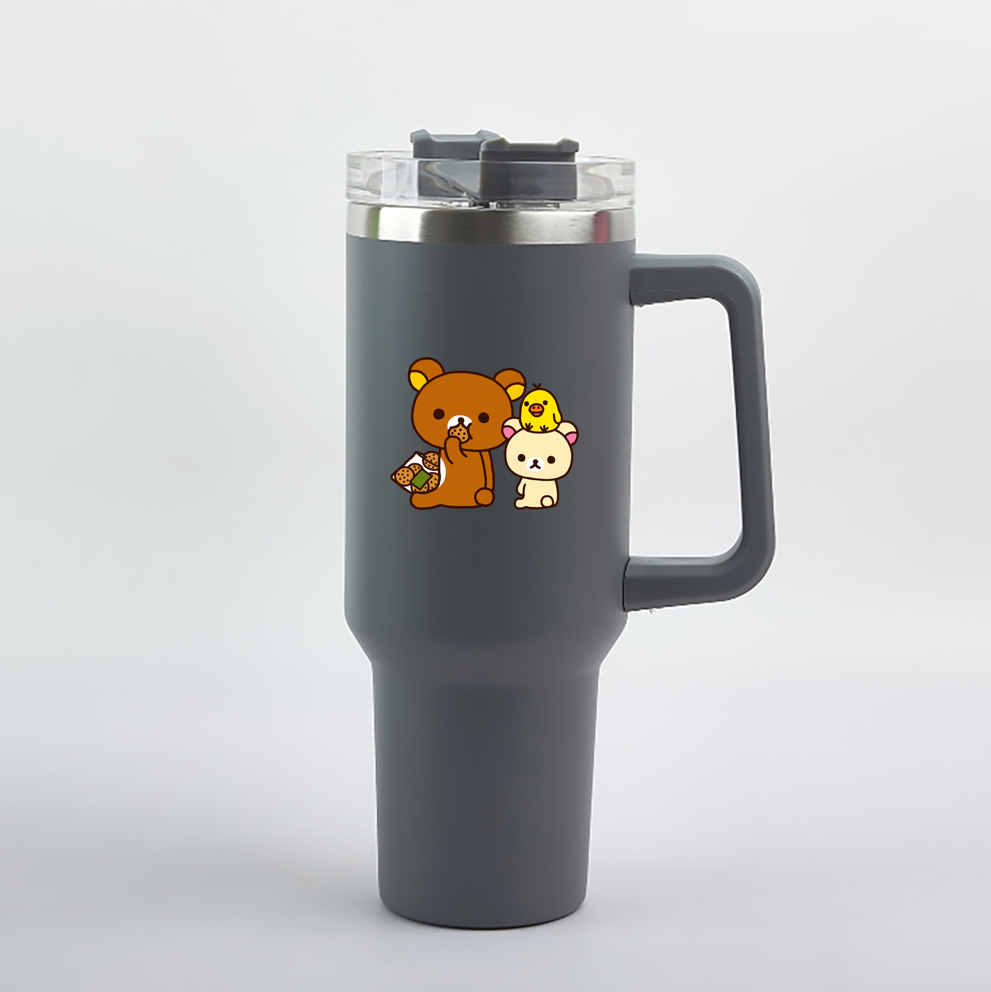 （画像用） リラックマ リラックマ キイロイトリ Rilakkuma Korilakkuma Kiiroitori 1200mL車用タンブラー（カラープリント）