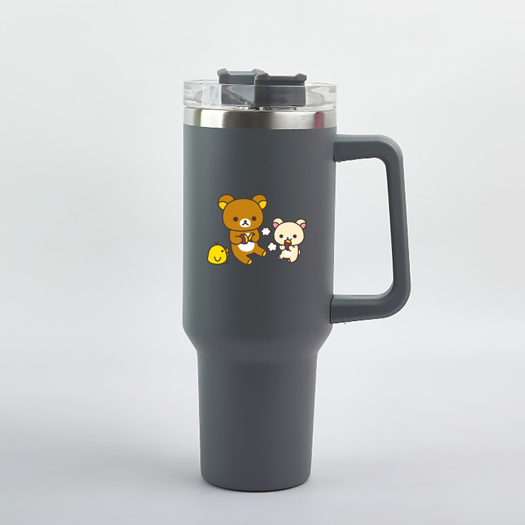 （画像用） リラックマ リラックマ キイロイトリ Rilakkuma Korilakkuma Kiiroitori 1200mL車用タンブラー（カラープリント）