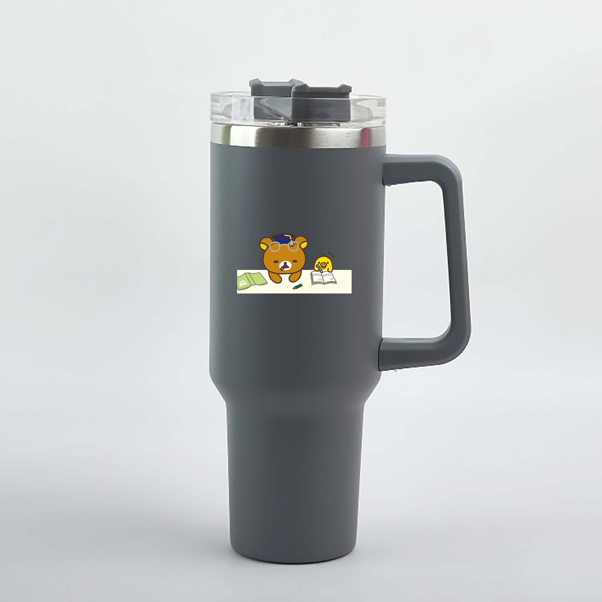 （画像用） リラックマ リラックマ キイロイトリ Rilakkuma Korilakkuma Kiiroitori 1200mL車用タンブラー（カラープリント）
