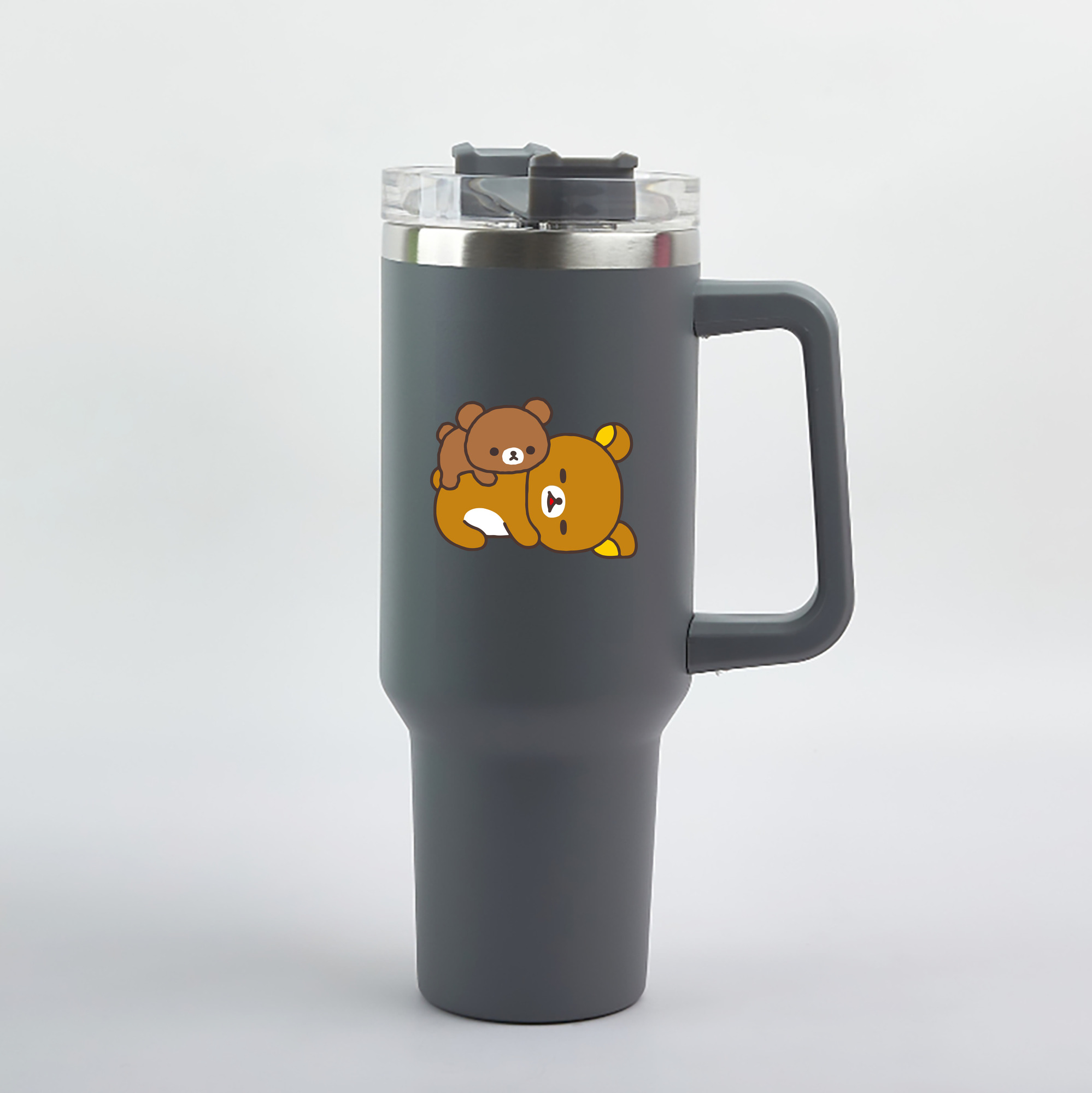 （画像用） リラックマ リラックマ キイロイトリ Rilakkuma Korilakkuma Kiiroitori 1200mL車用タンブラー（カラープリント）