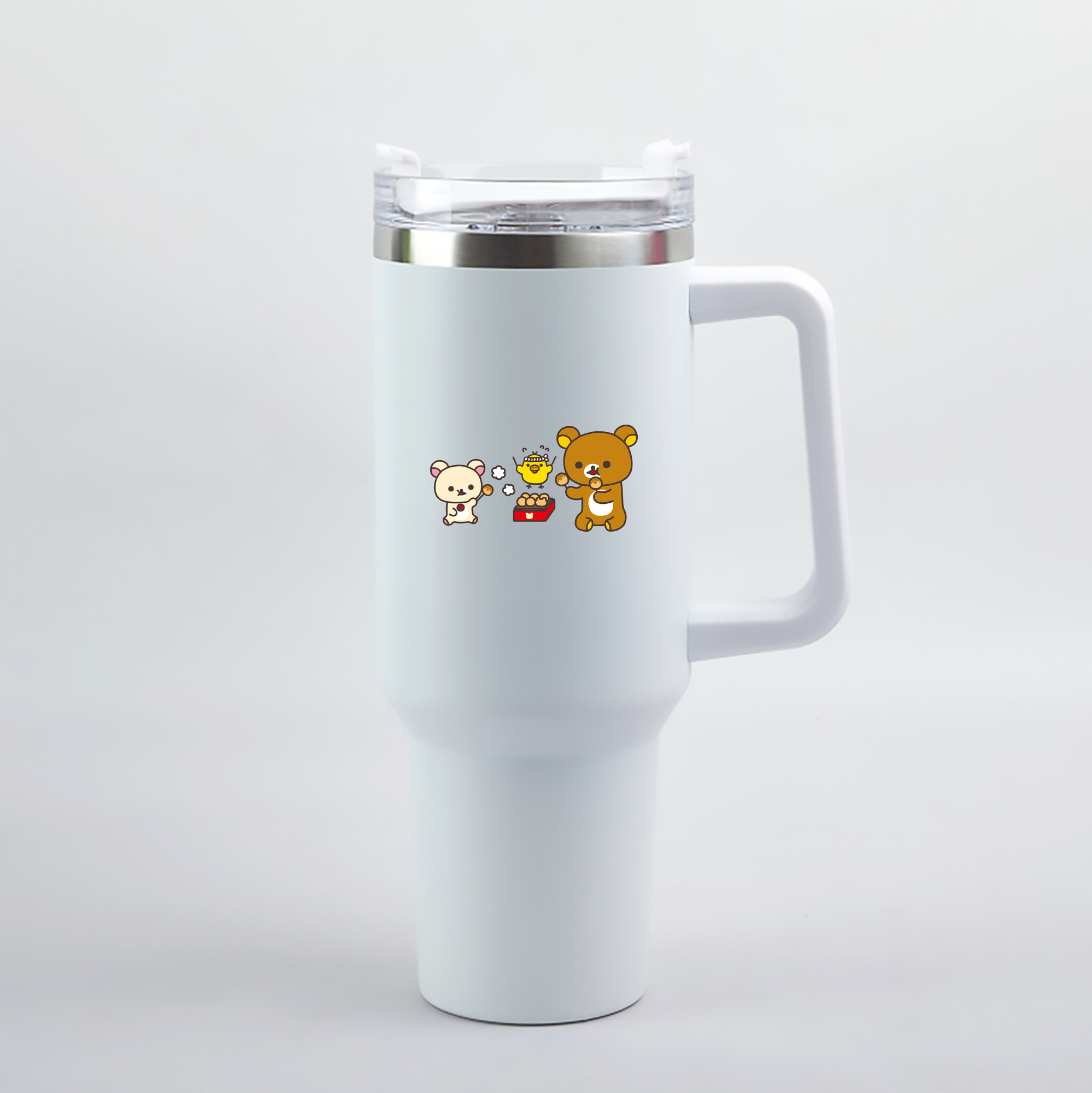 （画像用） リラックマ リラックマ キイロイトリ Rilakkuma Korilakkuma Kiiroitori 1200mL車用タンブラー（カラープリント）