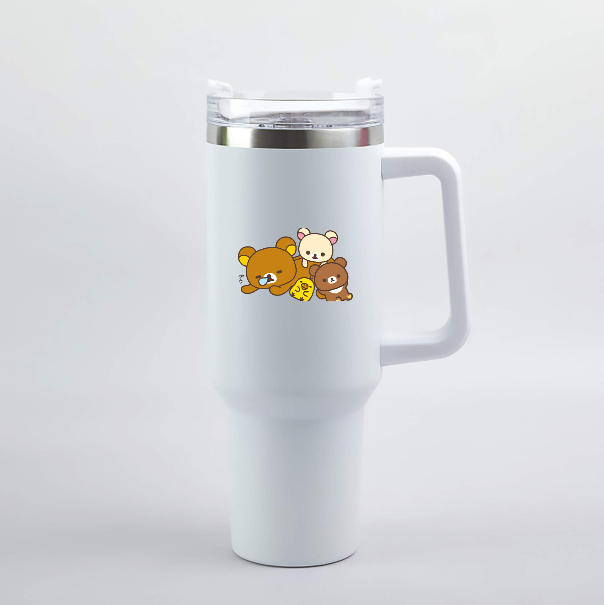 （画像用） リラックマ リラックマ キイロイトリ Rilakkuma Korilakkuma Kiiroitori 1200mL車用タンブラー（カラープリント）