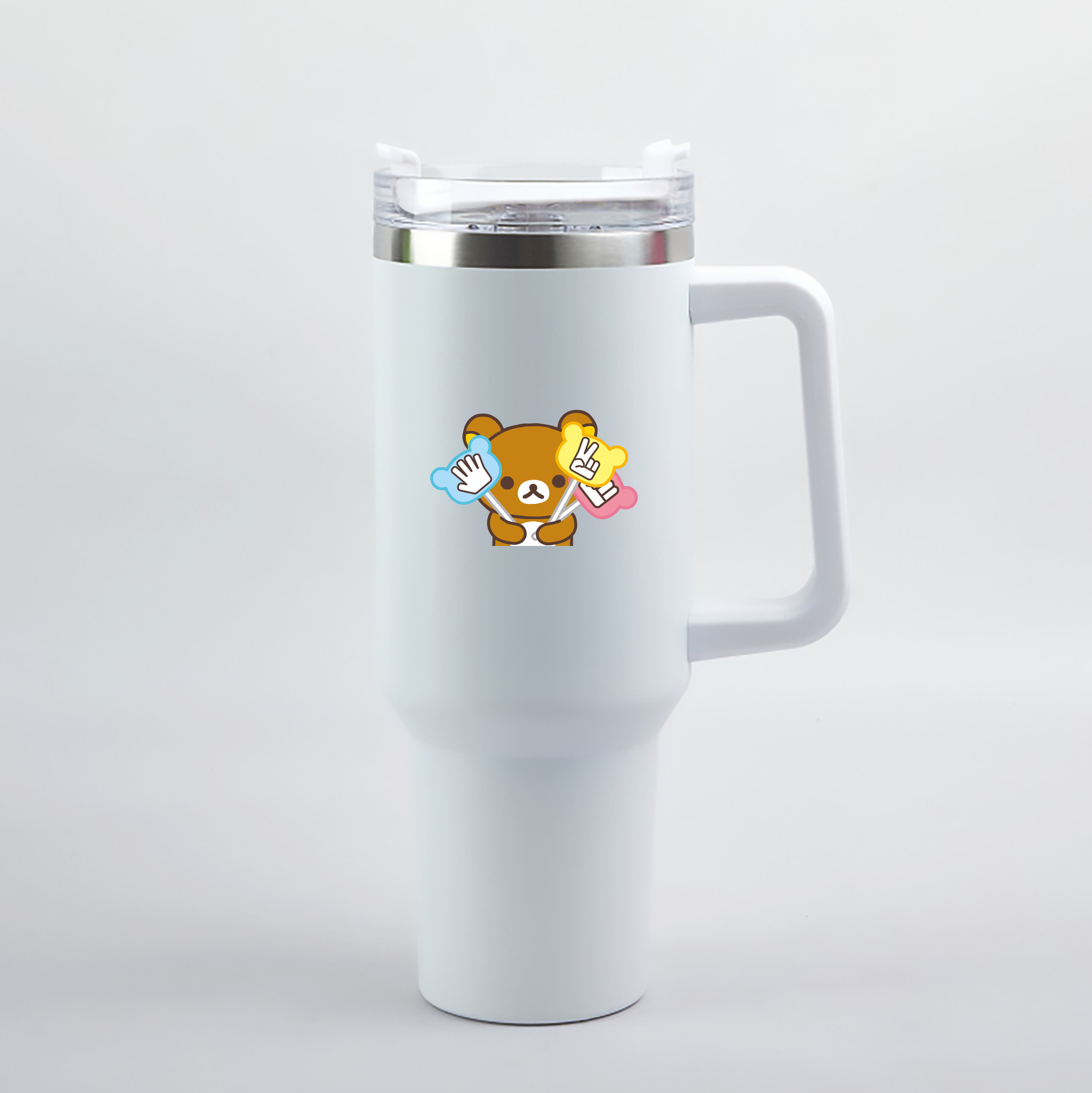 （画像用） リラックマ リラックマ キイロイトリ Rilakkuma Korilakkuma Kiiroitori 1200mL車用タンブラー（カラープリント）