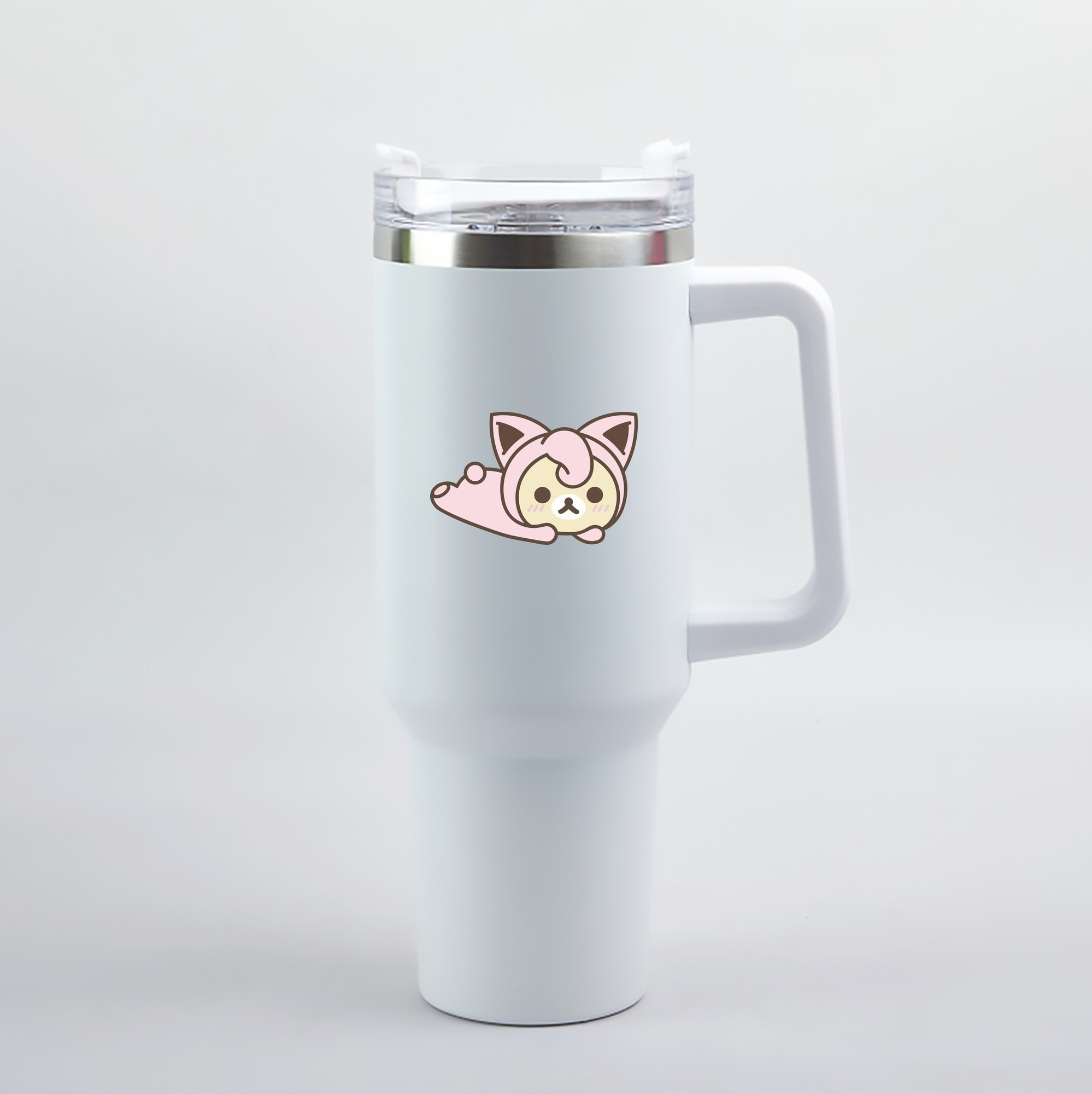 （画像用） リラックマ リラックマ キイロイトリ Rilakkuma Korilakkuma Kiiroitori 1200mL車用タンブラー（カラープリント）