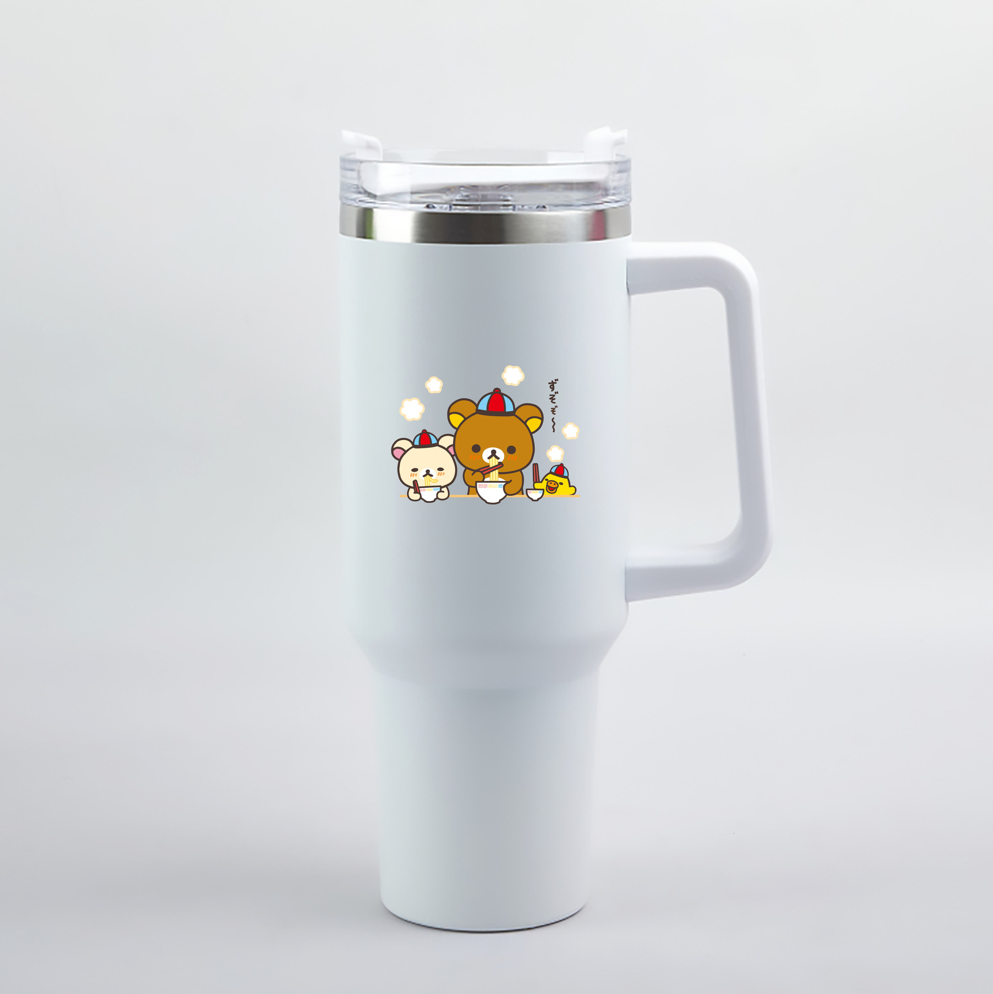 （画像用） リラックマ リラックマ キイロイトリ Rilakkuma Korilakkuma Kiiroitori 1200mL車用タンブラー（カラープリント）
