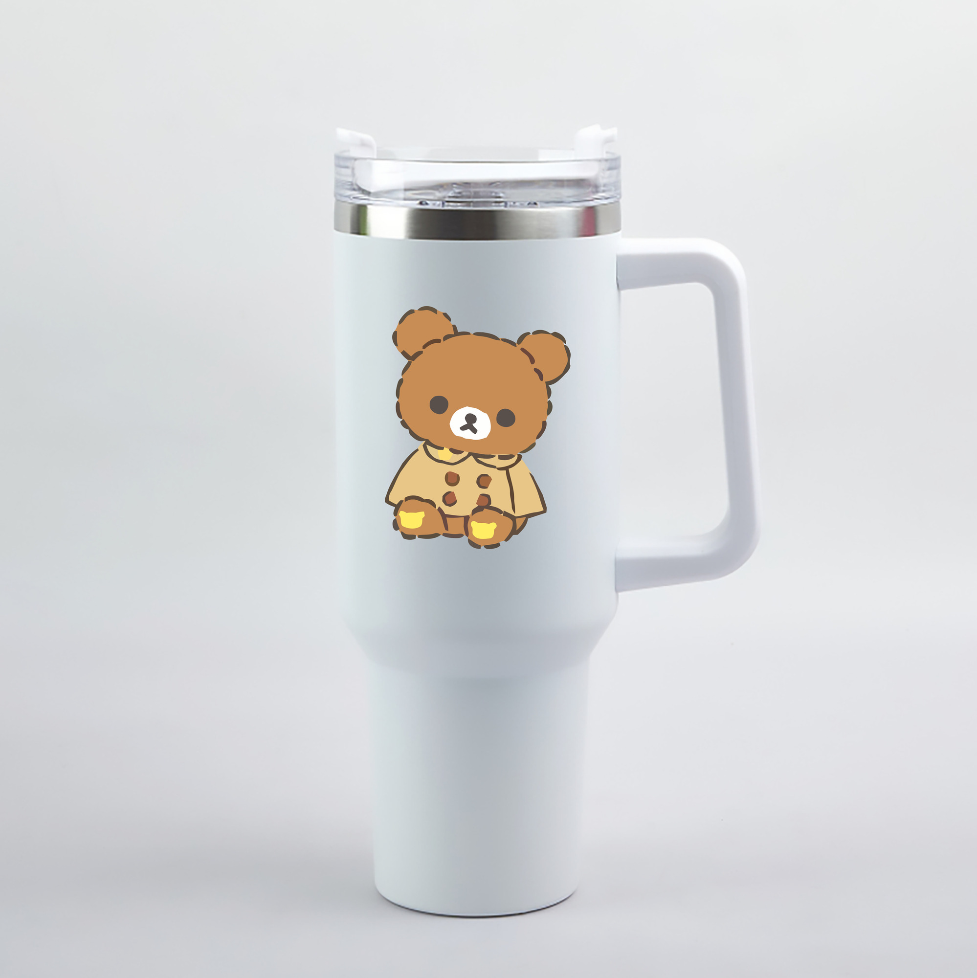 （画像用） リラックマ リラックマ キイロイトリ Rilakkuma Korilakkuma Kiiroitori 1200mL車用タンブラー（カラープリント）