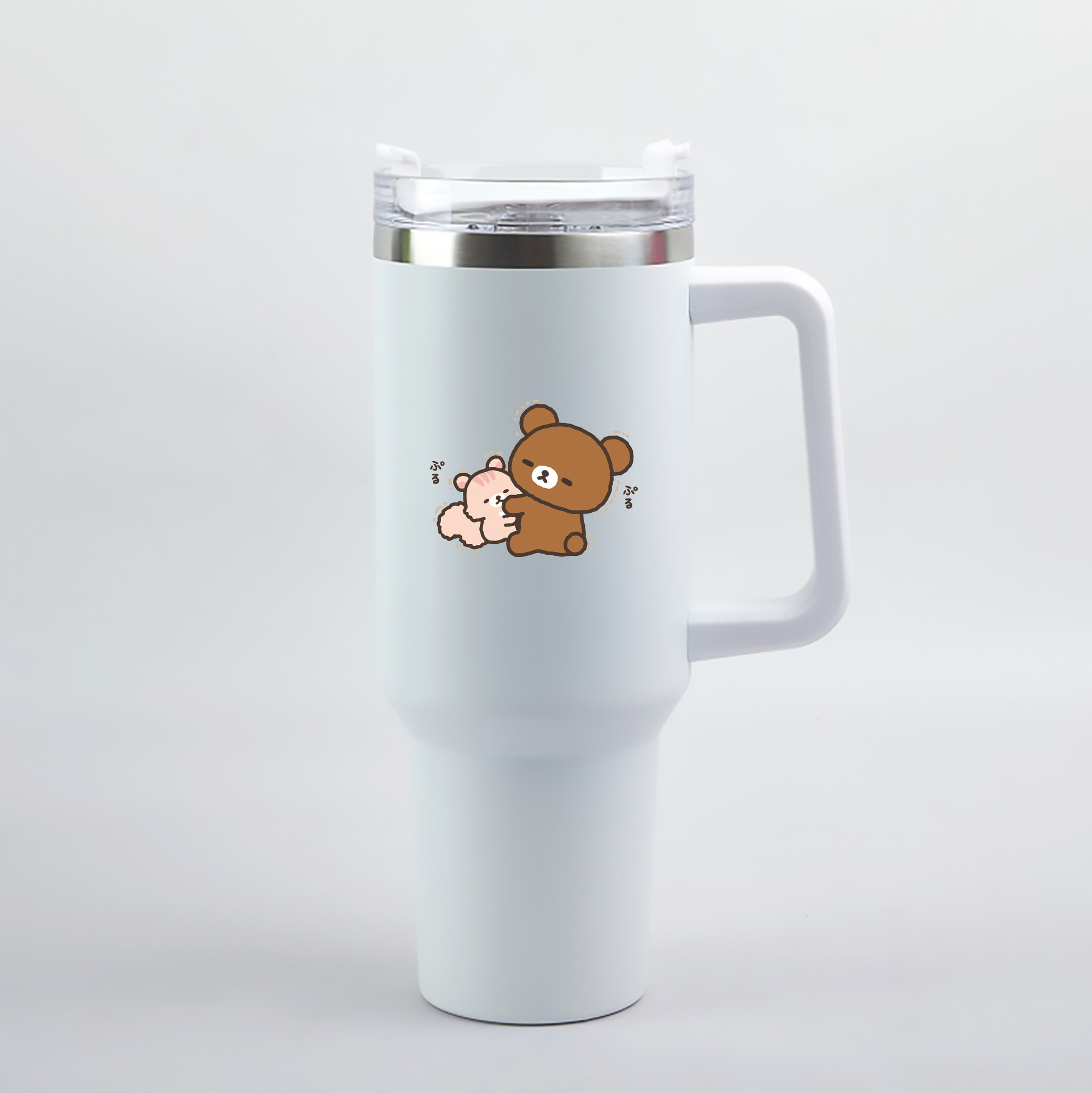 （画像用） リラックマ リラックマ キイロイトリ Rilakkuma Korilakkuma Kiiroitori 1200mL車用タンブラー（カラープリント）