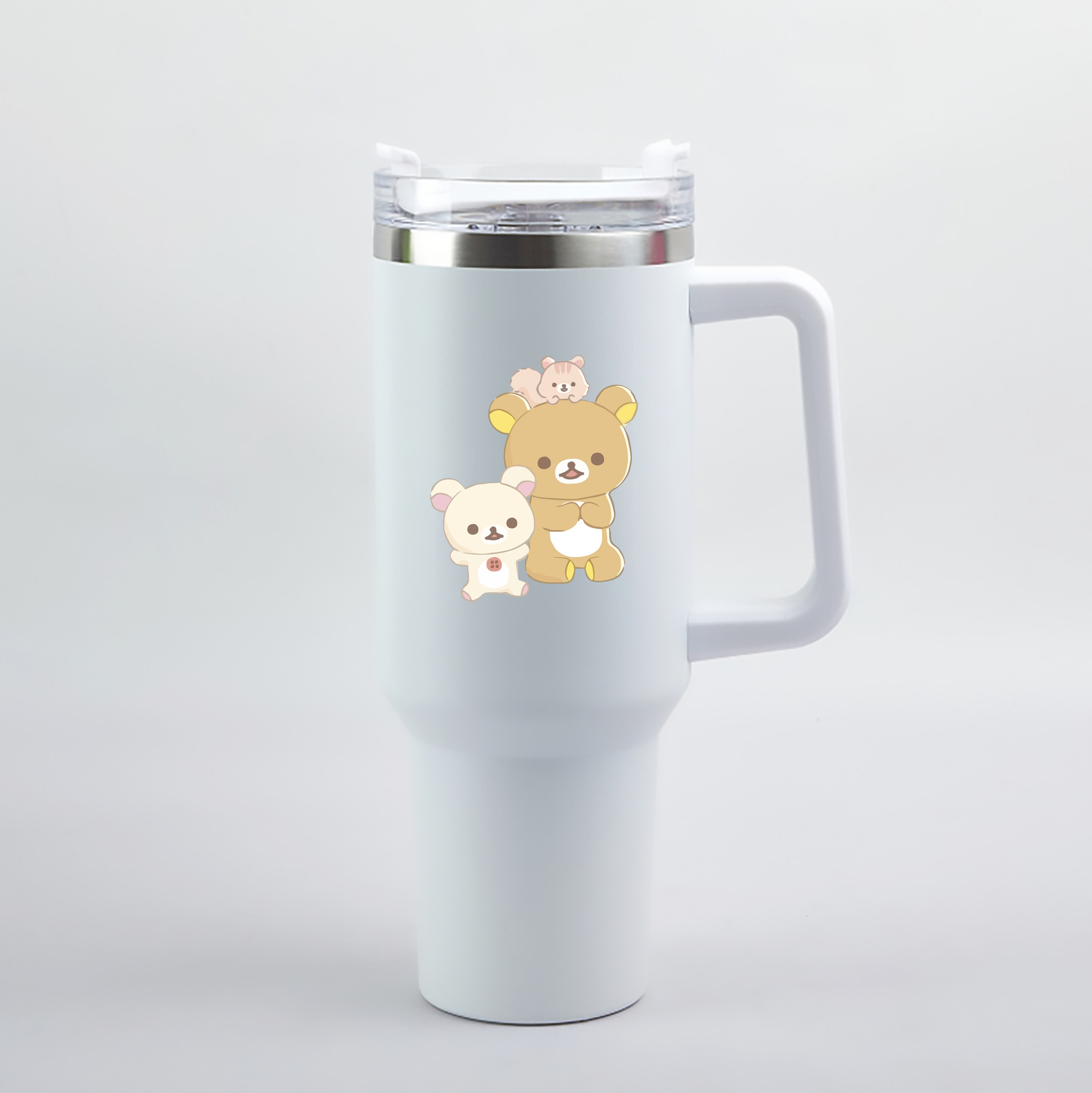 （画像用） リラックマ リラックマ キイロイトリ Rilakkuma Korilakkuma Kiiroitori 1200mL車用タンブラー（カラープリント）
