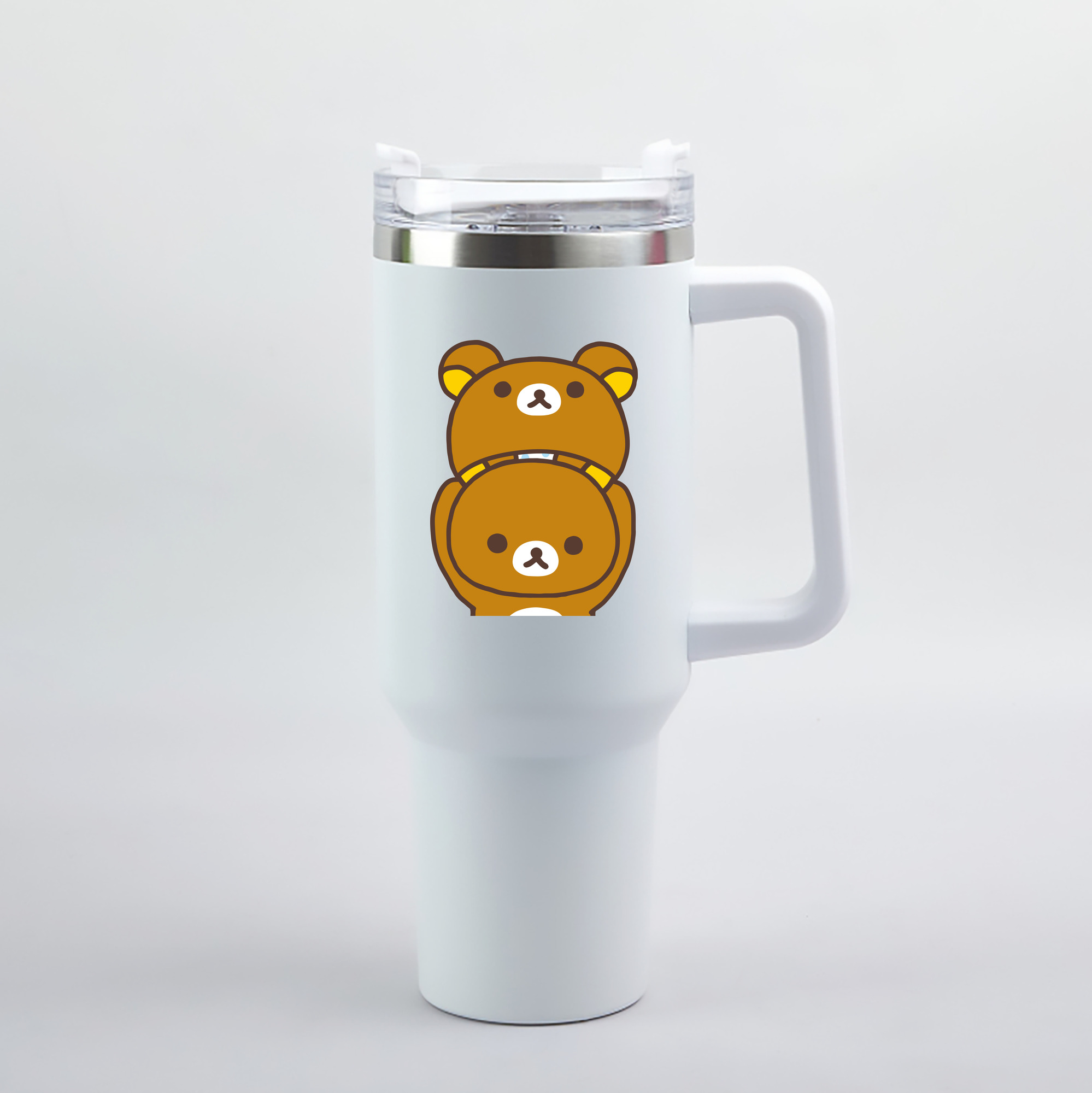（画像用） リラックマ リラックマ キイロイトリ Rilakkuma Korilakkuma Kiiroitori 1200mL車用タンブラー（カラープリント）