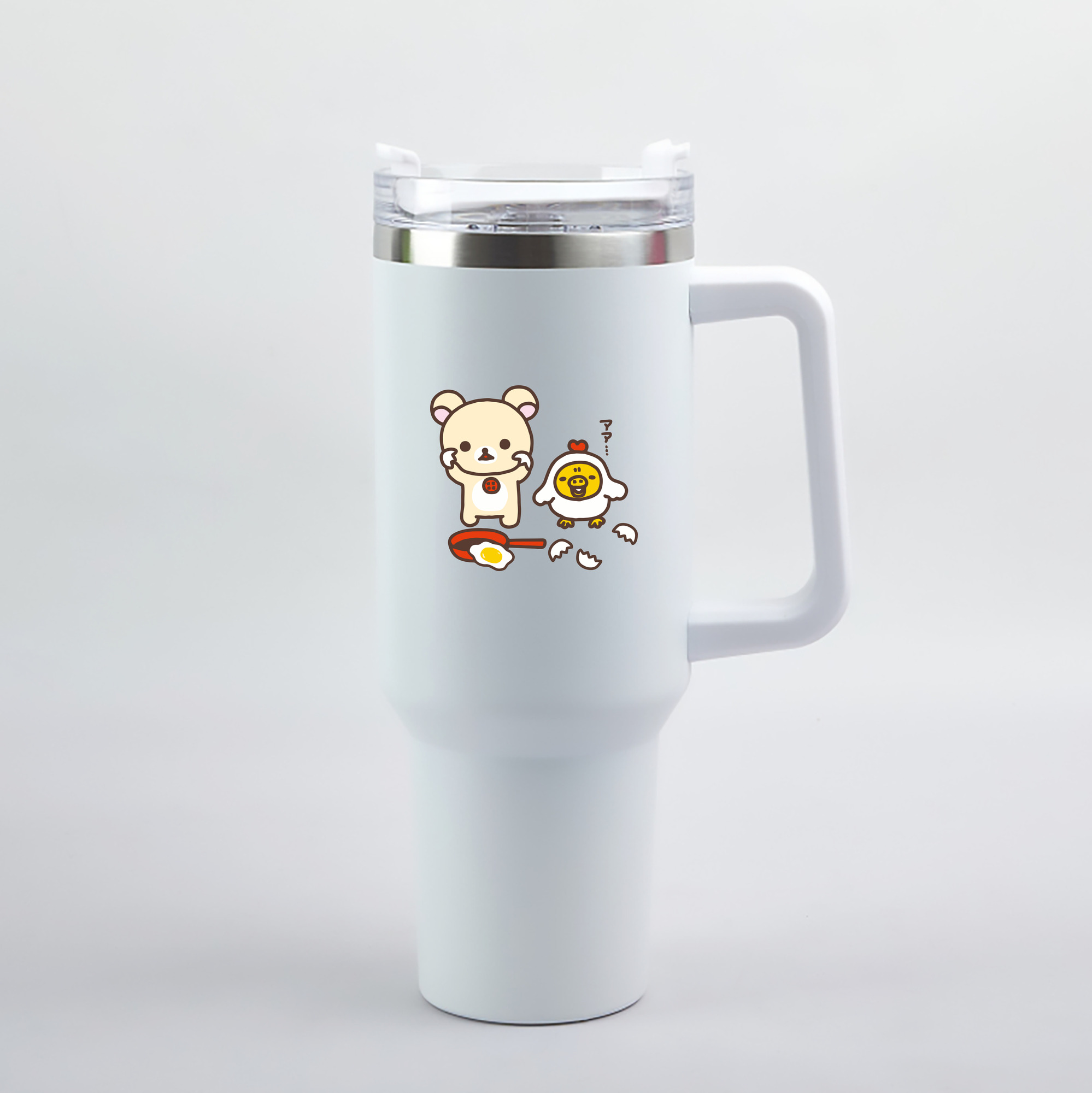 （画像用） リラックマ リラックマ キイロイトリ Rilakkuma Korilakkuma Kiiroitori 1200mL車用タンブラー（カラープリント）