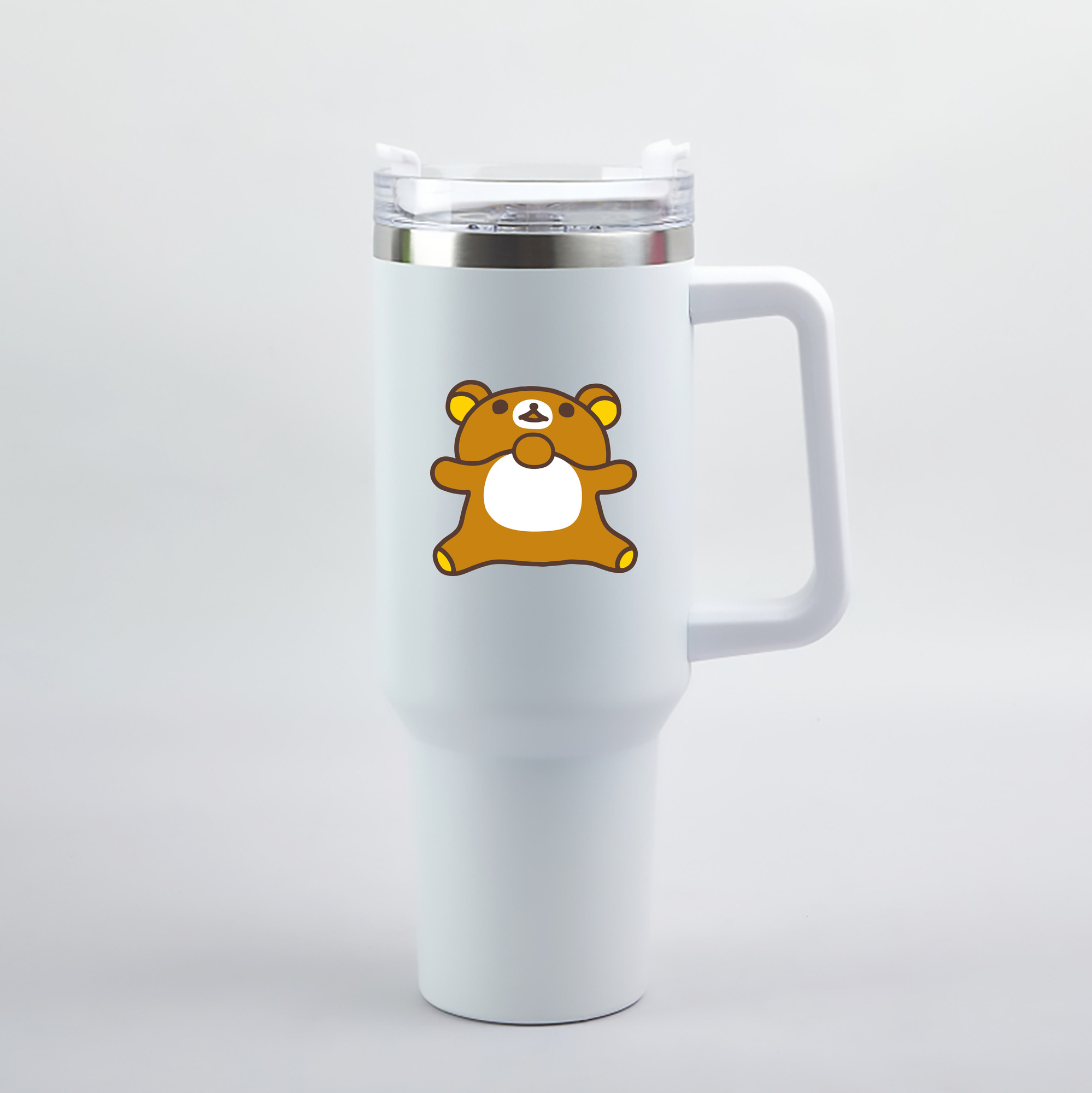 （画像用） リラックマ リラックマ キイロイトリ Rilakkuma Korilakkuma Kiiroitori 1200mL車用タンブラー（カラープリント）