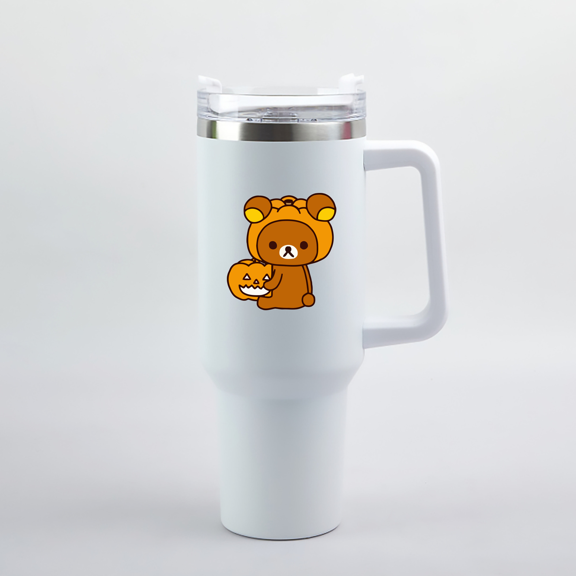 （画像用） リラックマ リラックマ キイロイトリ Rilakkuma Korilakkuma Kiiroitori 1200mL車用タンブラー（カラープリント）