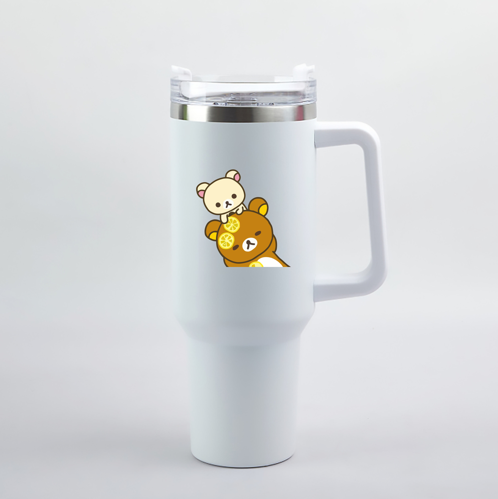 （画像用） リラックマ リラックマ キイロイトリ Rilakkuma Korilakkuma Kiiroitori 1200mL車用タンブラー（カラープリント）