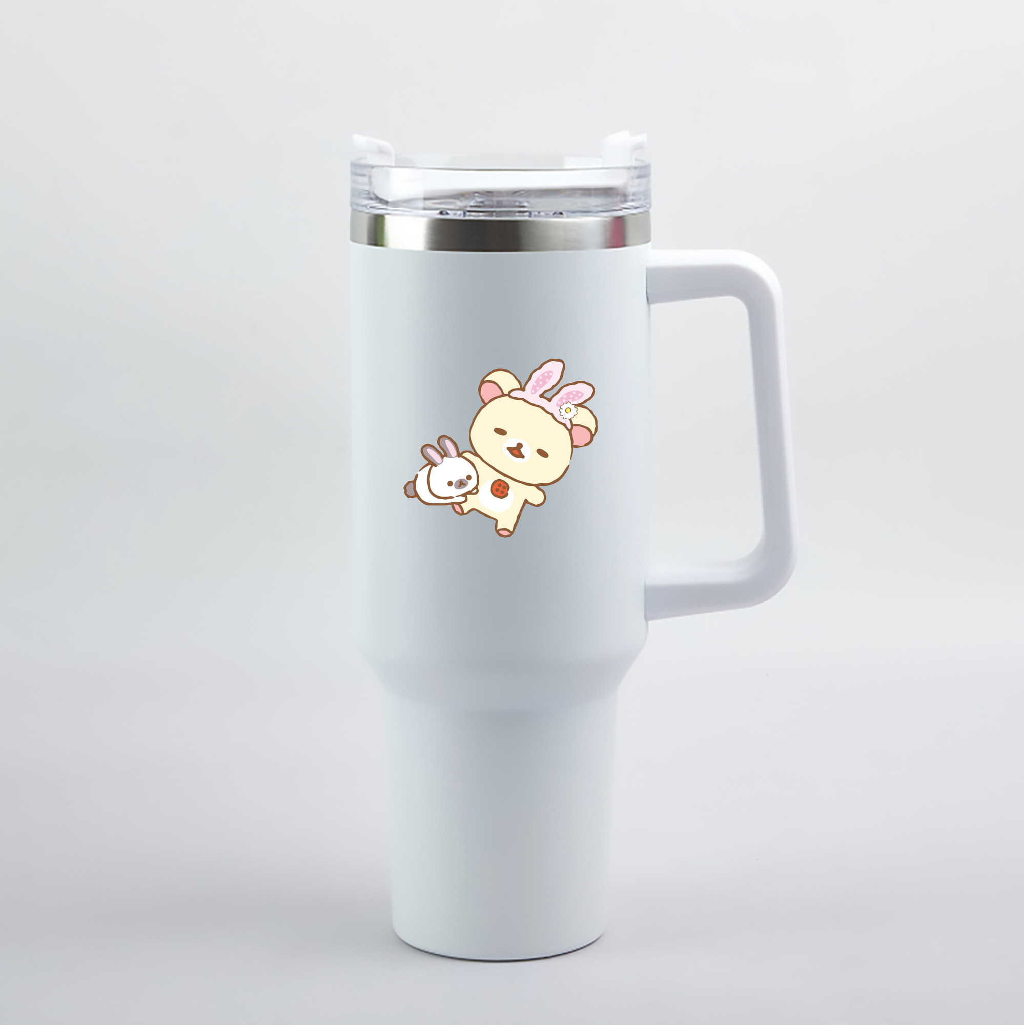 （画像用） リラックマ リラックマ キイロイトリ Rilakkuma Korilakkuma Kiiroitori 1200mL車用タンブラー（カラープリント）