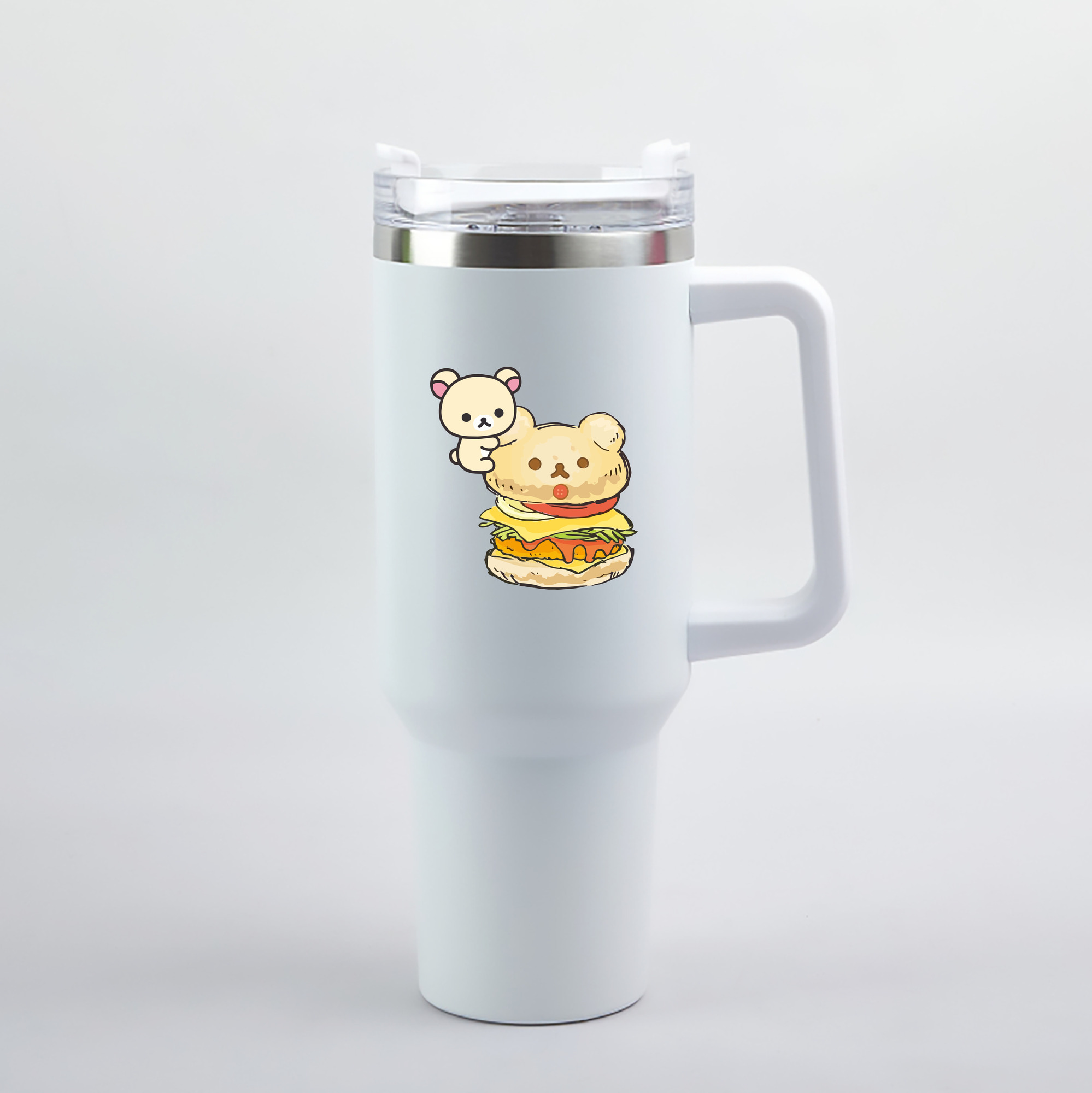 （画像用） リラックマ リラックマ キイロイトリ Rilakkuma Korilakkuma Kiiroitori 1200mL車用タンブラー（カラープリント）