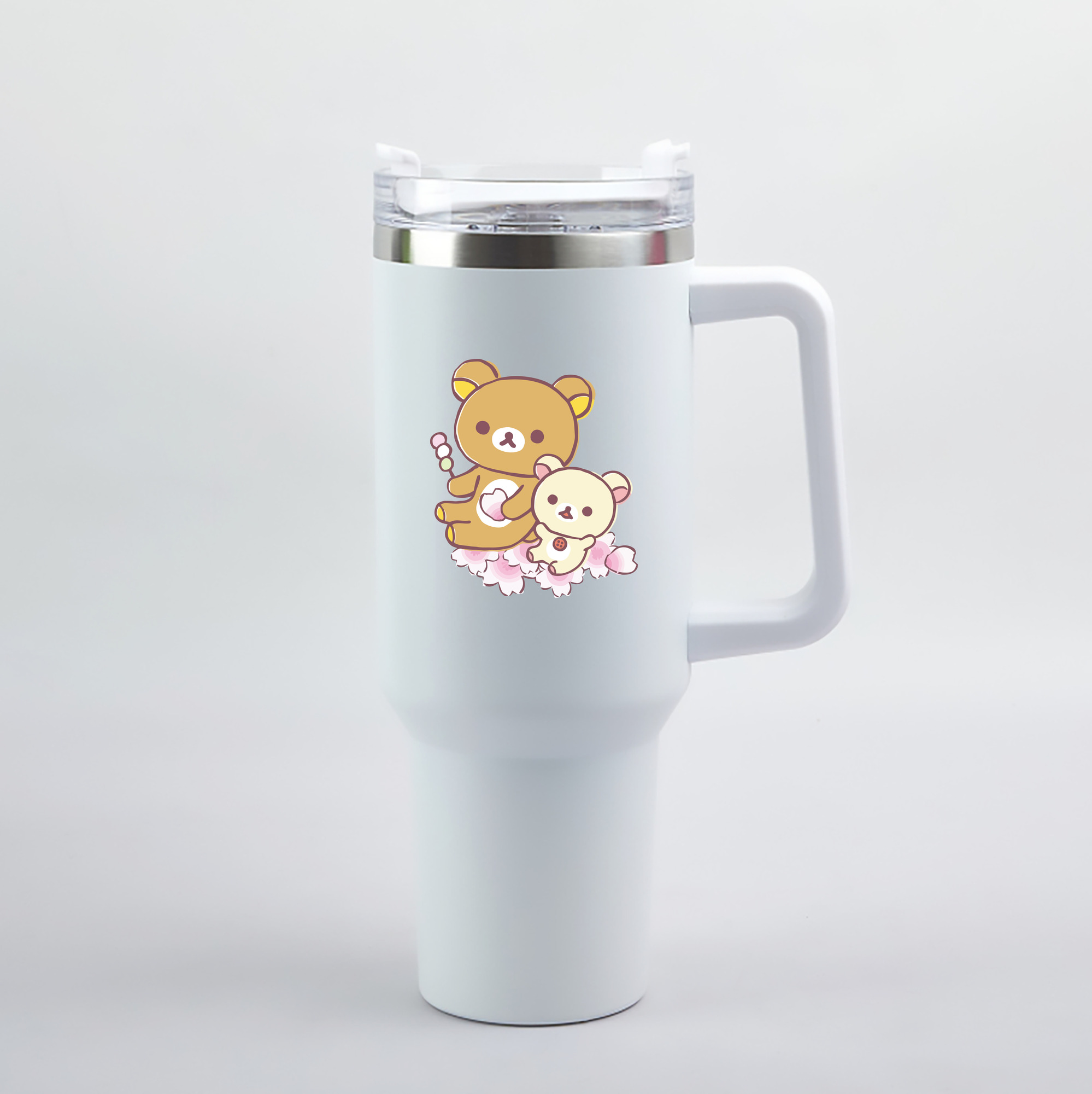 （画像用） リラックマ リラックマ キイロイトリ Rilakkuma Korilakkuma Kiiroitori 1200mL車用タンブラー（カラープリント）