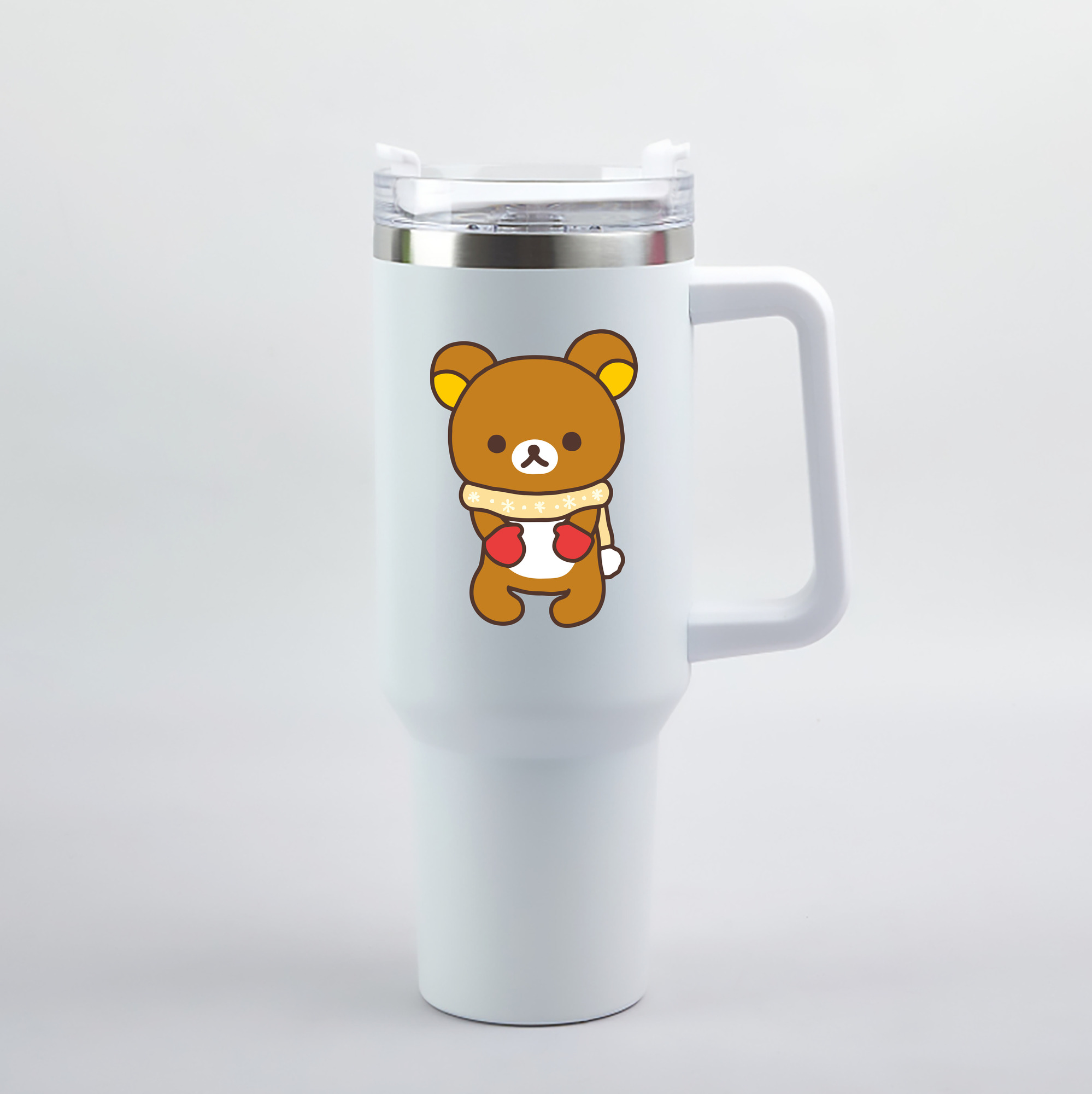 （画像用） リラックマ リラックマ キイロイトリ Rilakkuma Korilakkuma Kiiroitori 1200mL車用タンブラー（カラープリント）