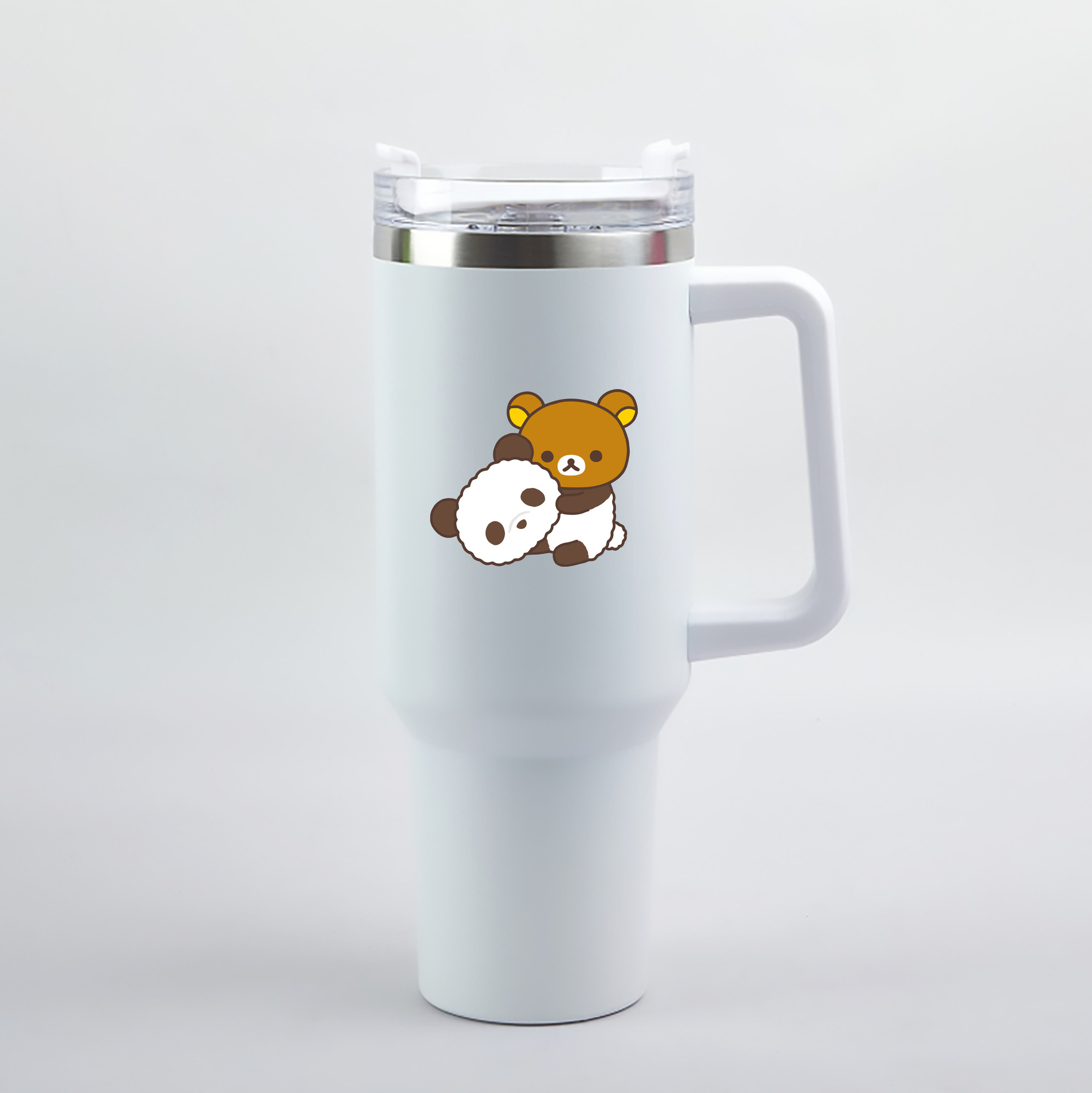 （画像用） リラックマ リラックマ キイロイトリ Rilakkuma Korilakkuma Kiiroitori 1200mL車用タンブラー（カラープリント）