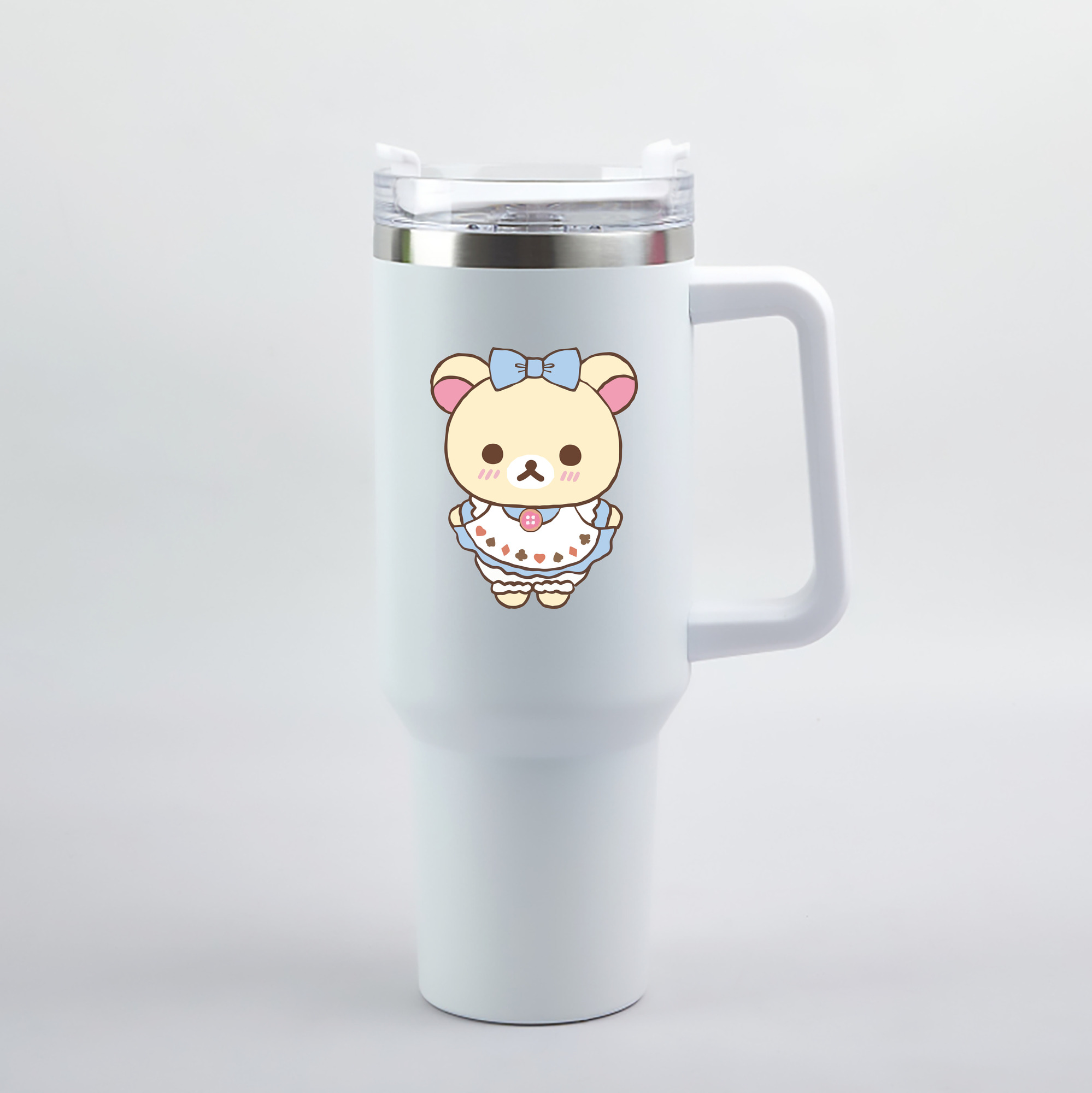 （画像用） リラックマ リラックマ キイロイトリ Rilakkuma Korilakkuma Kiiroitori 1200mL車用タンブラー（カラープリント）