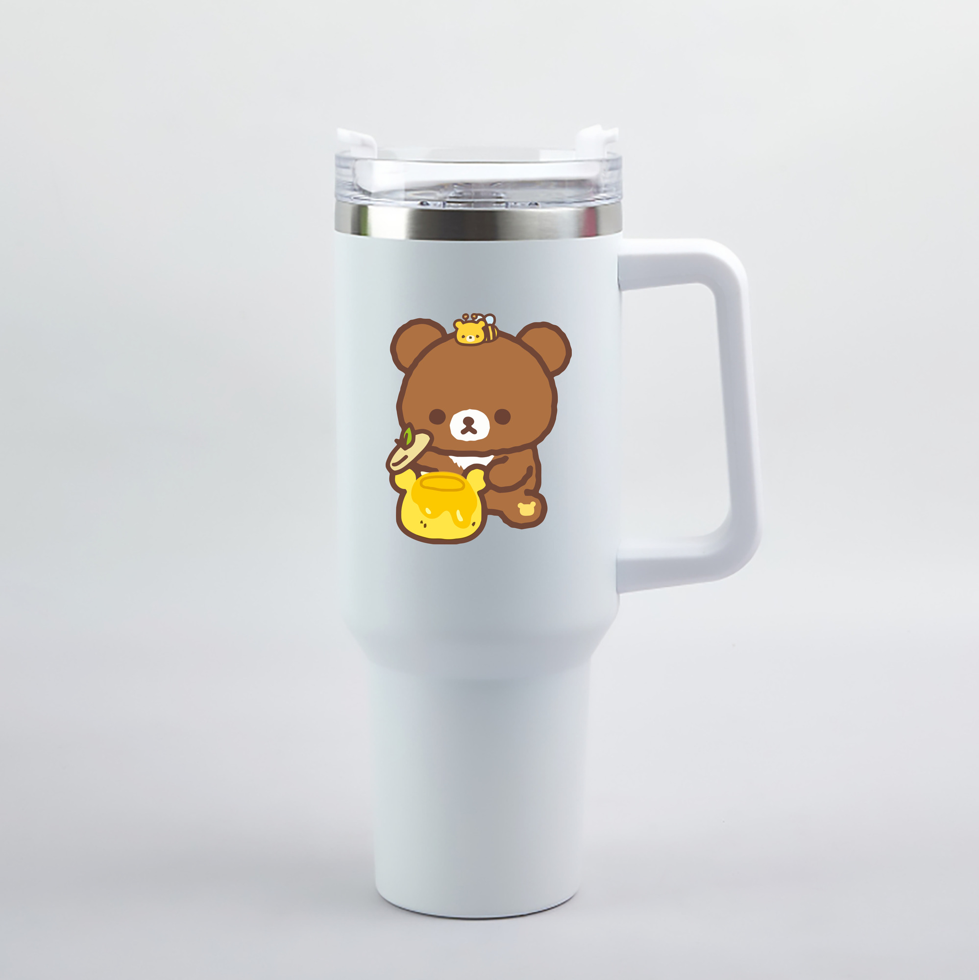 （画像用） リラックマ リラックマ キイロイトリ Rilakkuma Korilakkuma Kiiroitori 1200mL車用タンブラー（カラープリント）