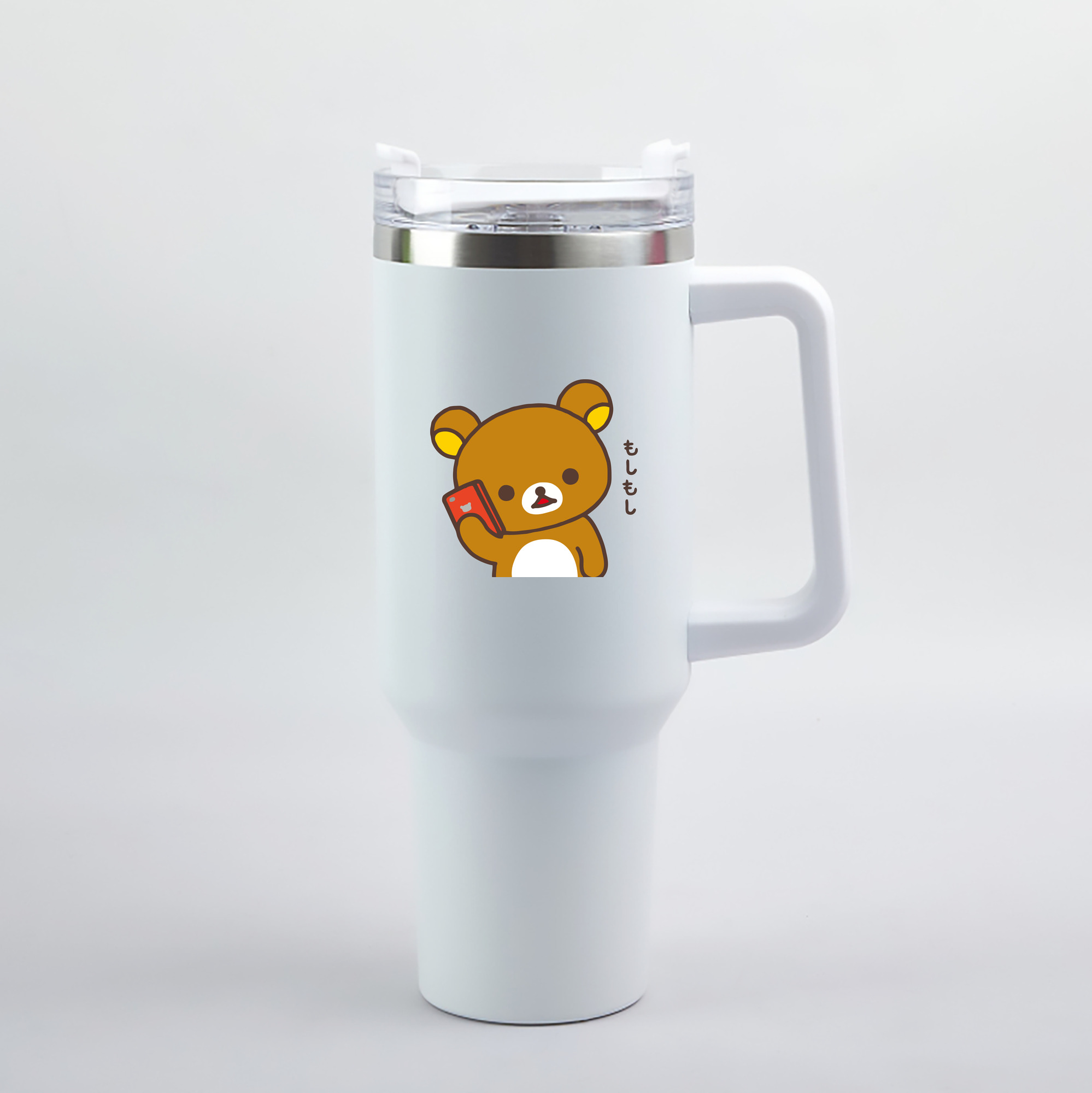 （画像用） リラックマ リラックマ キイロイトリ Rilakkuma Korilakkuma Kiiroitori 1200mL車用タンブラー（カラープリント）