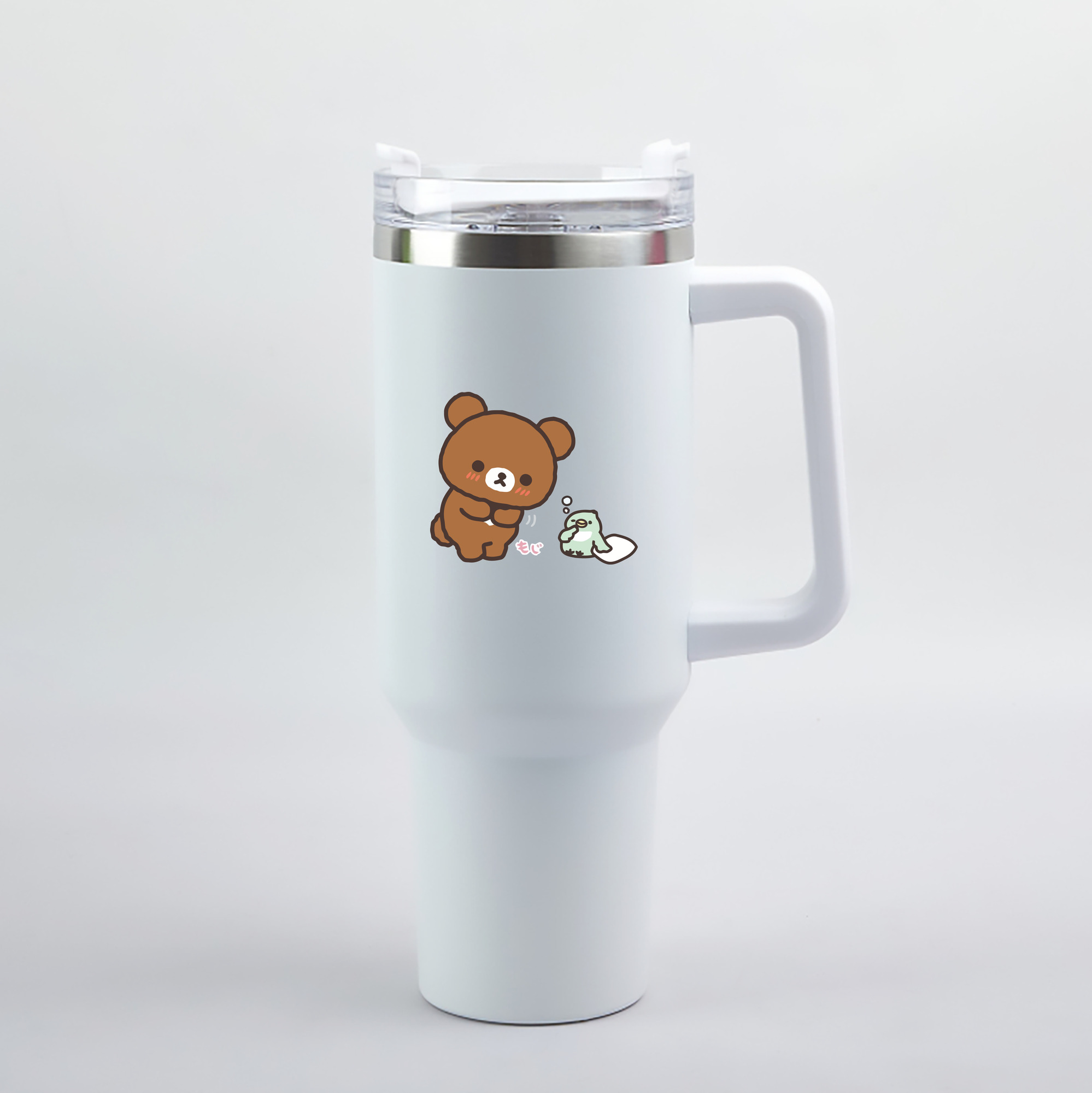 （画像用） リラックマ リラックマ キイロイトリ Rilakkuma Korilakkuma Kiiroitori 1200mL車用タンブラー（カラープリント）