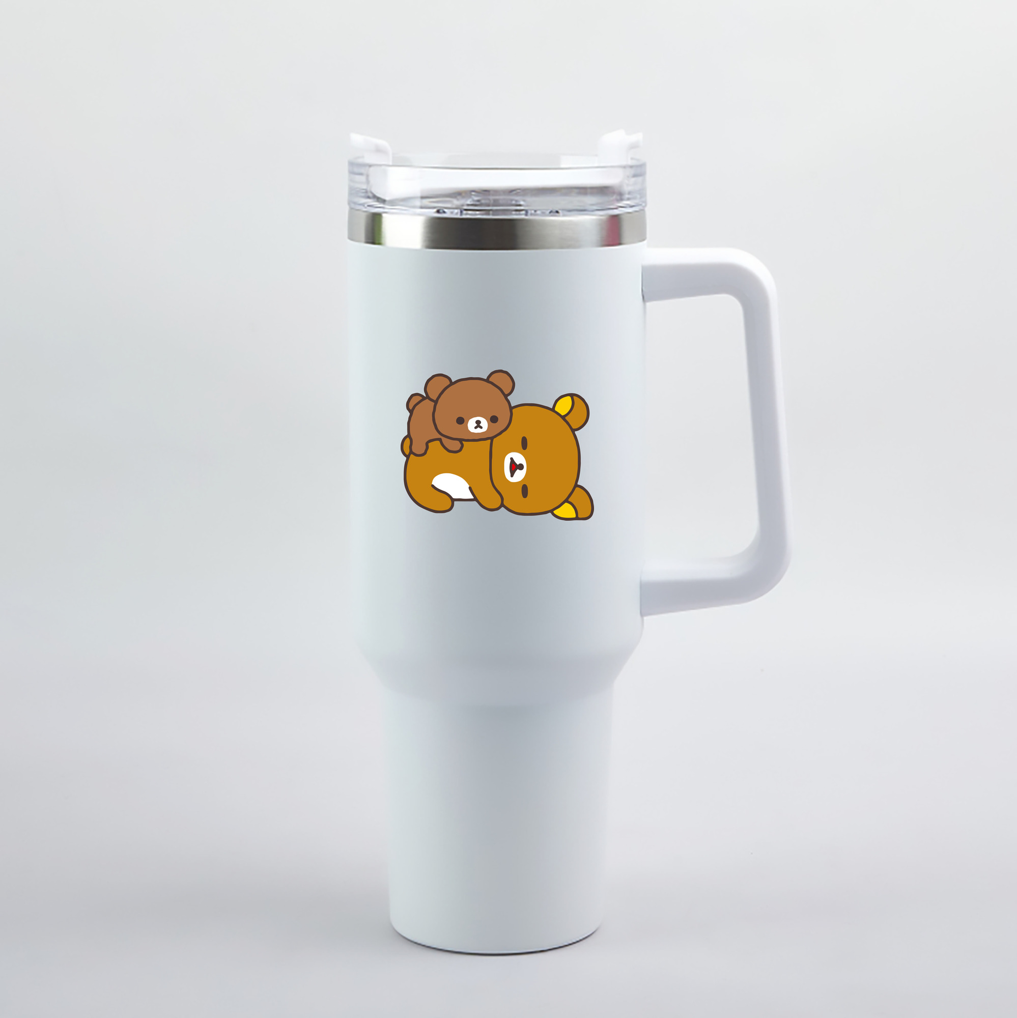 （画像用） リラックマ リラックマ キイロイトリ Rilakkuma Korilakkuma Kiiroitori 1200mL車用タンブラー（カラープリント）