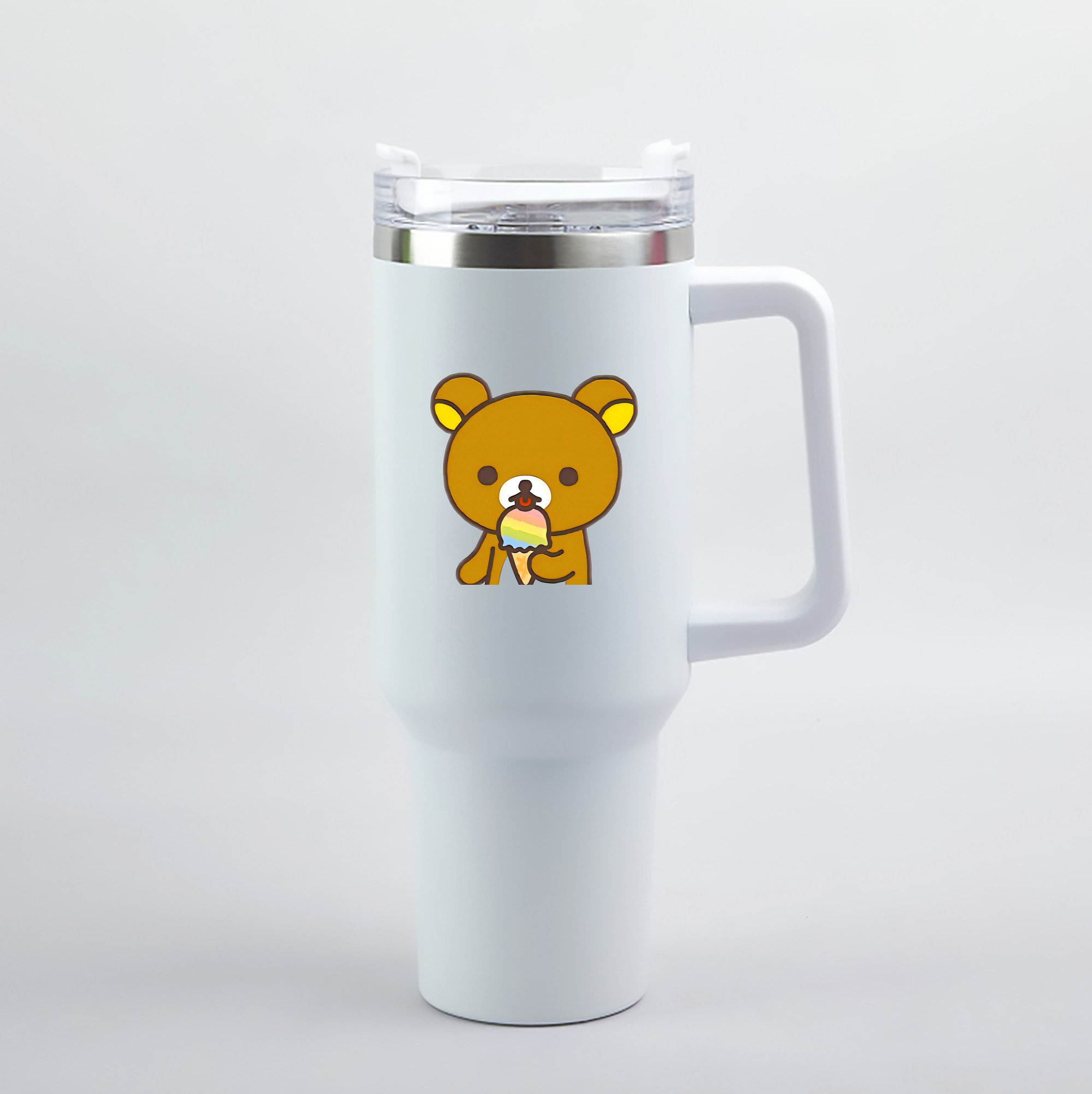 （画像用） リラックマ リラックマ キイロイトリ Rilakkuma Korilakkuma Kiiroitori 1200mL車用タンブラー（カラープリント）