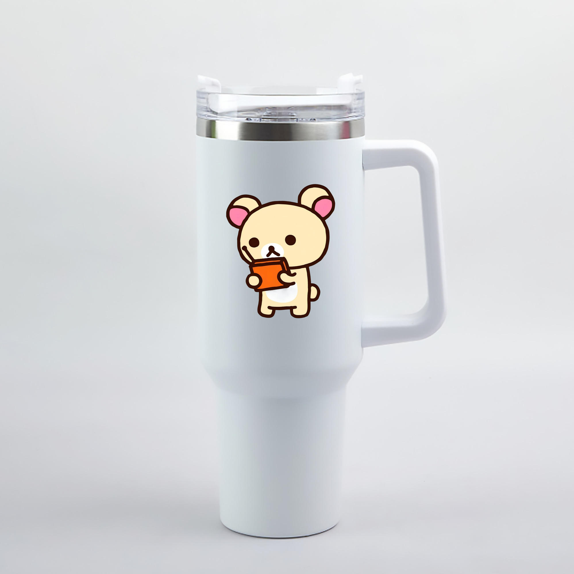（画像用） リラックマ リラックマ キイロイトリ Rilakkuma Korilakkuma Kiiroitori 1200mL車用タンブラー（カラープリント）