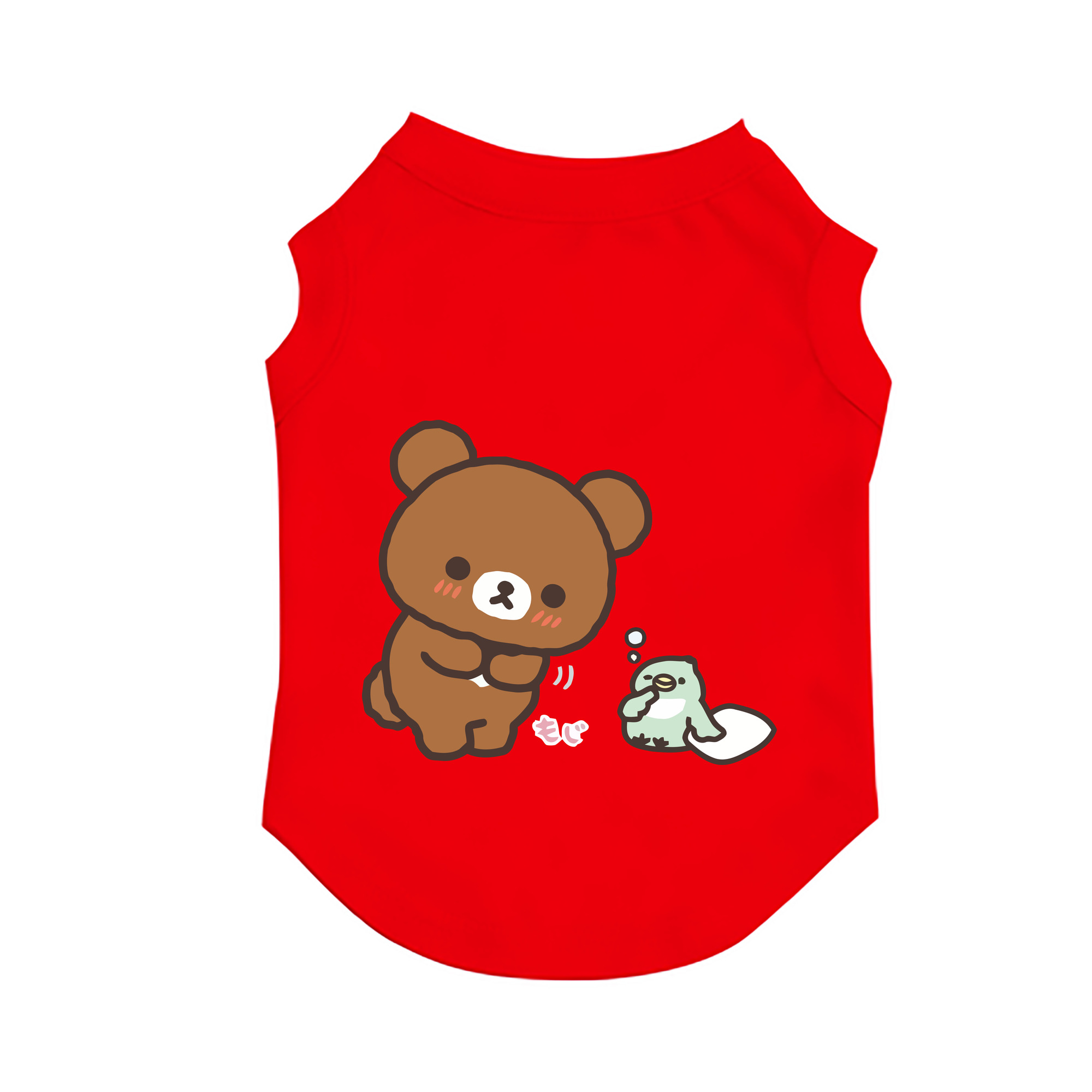 （画像用） リラックマ リラックマ キイロイトリ Rilakkuma Korilakkuma Kiiroitori ペット用ベスト