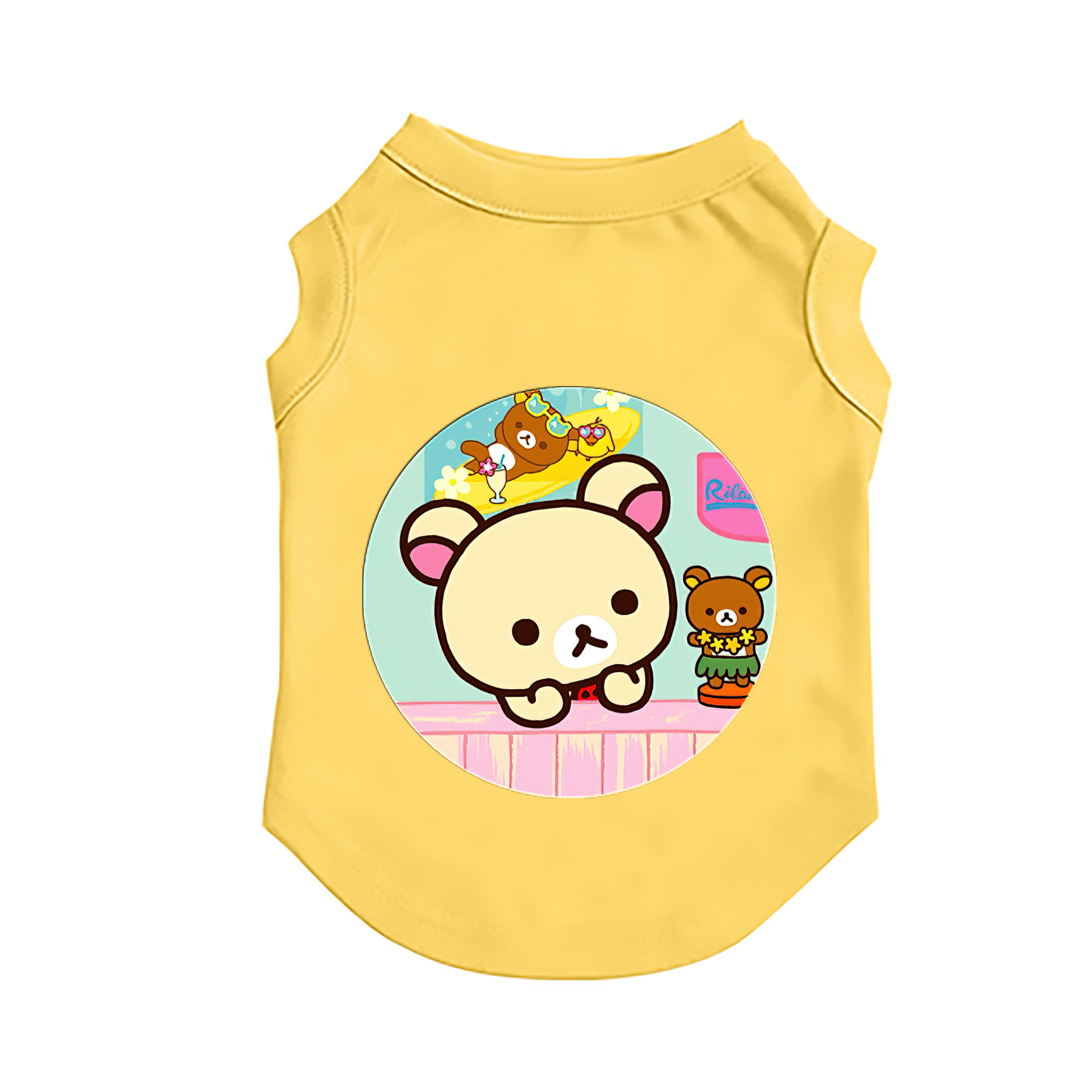 （画像用） リラックマ リラックマ キイロイトリ Rilakkuma Korilakkuma Kiiroitori ペット用ベスト
