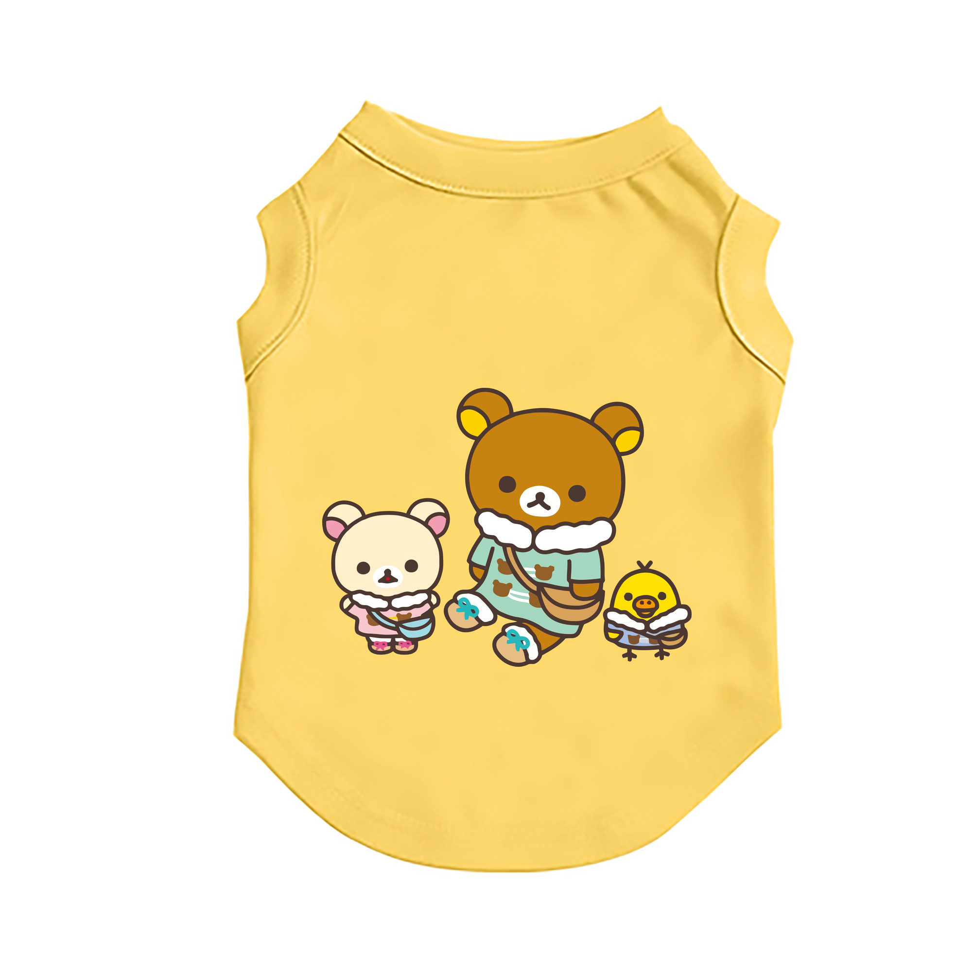 （画像用） リラックマ リラックマ キイロイトリ Rilakkuma Korilakkuma Kiiroitori ペット用ベスト
