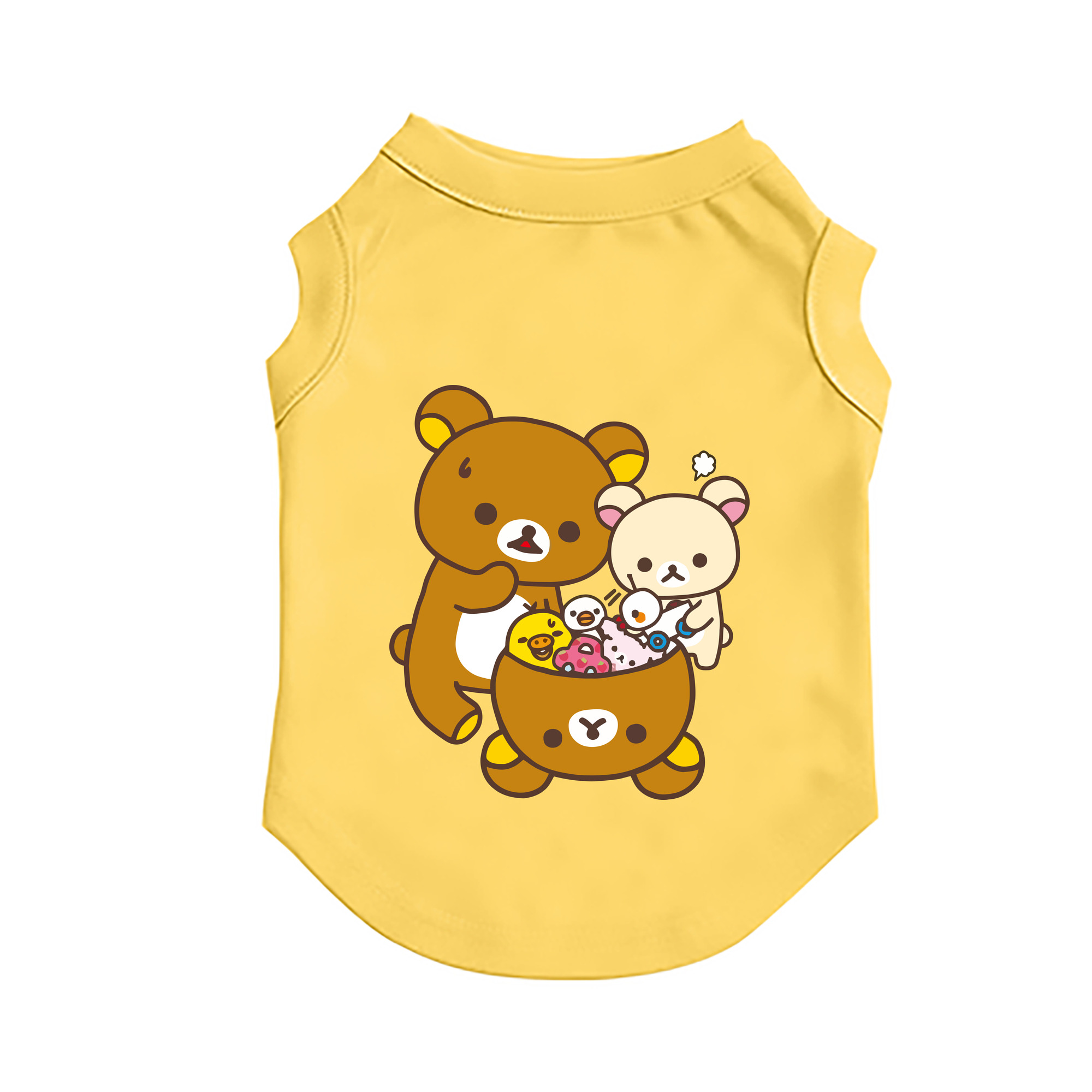 （画像用） リラックマ リラックマ キイロイトリ Rilakkuma Korilakkuma Kiiroitori ペット用ベスト