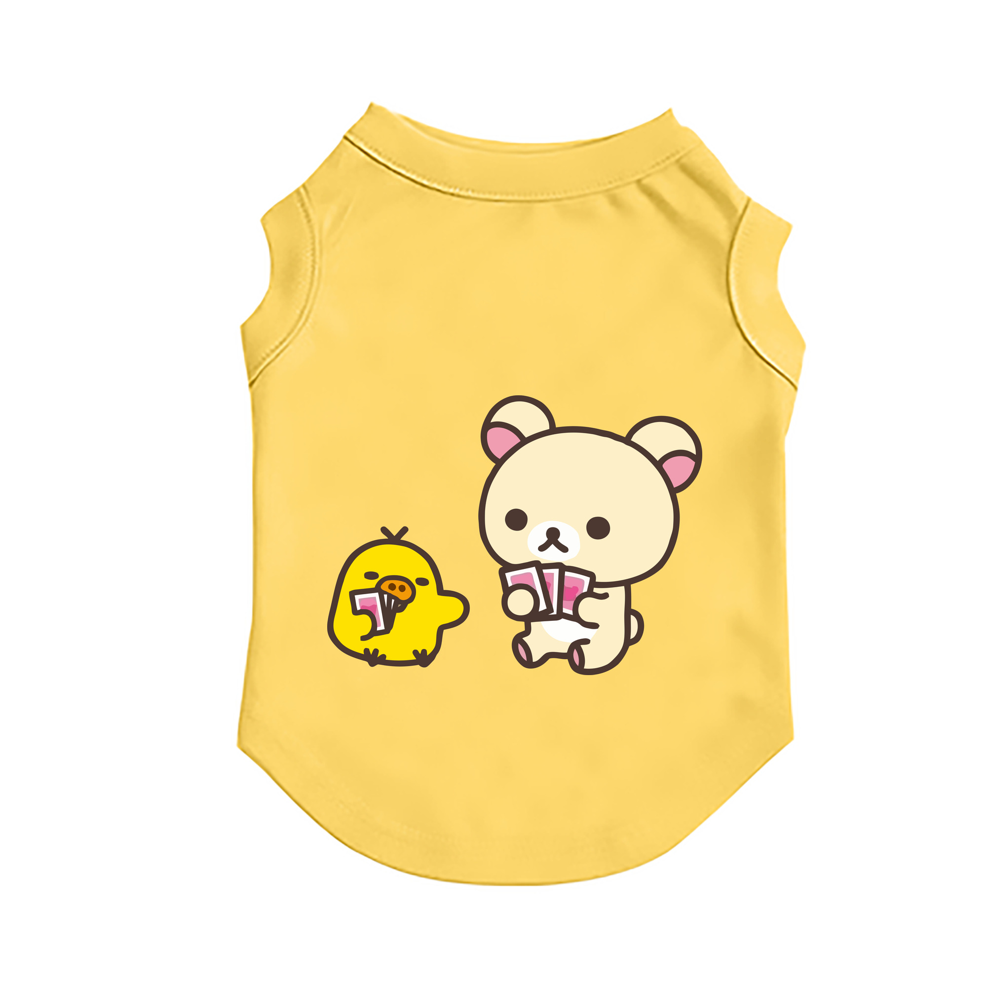 （画像用） リラックマ リラックマ キイロイトリ Rilakkuma Korilakkuma Kiiroitori ペット用ベスト