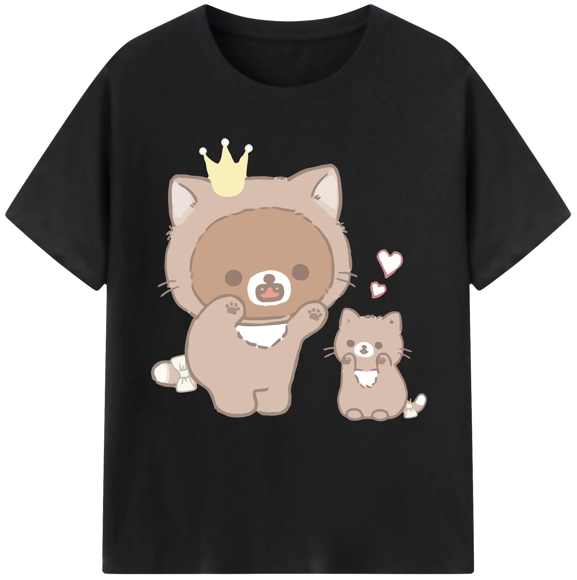 （画像用） リラックマ リラックマ キイロイトリ Rilakkuma Korilakkuma Kiiroitori 綿100％半袖Tシャツ（フロントプリント）
