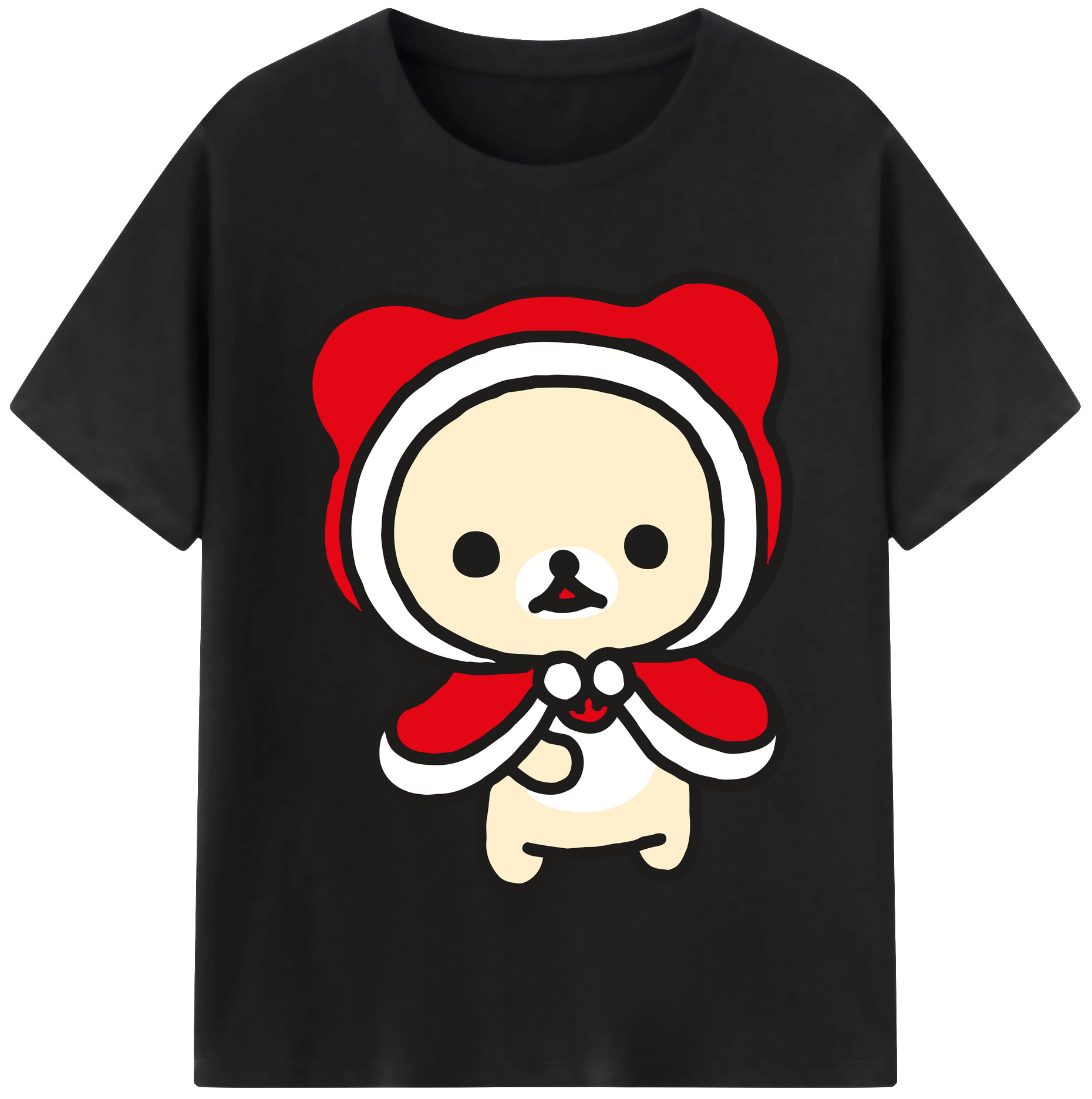 （画像用） リラックマ リラックマ キイロイトリ Rilakkuma Korilakkuma Kiiroitori 綿100％半袖Tシャツ（フロントプリント）