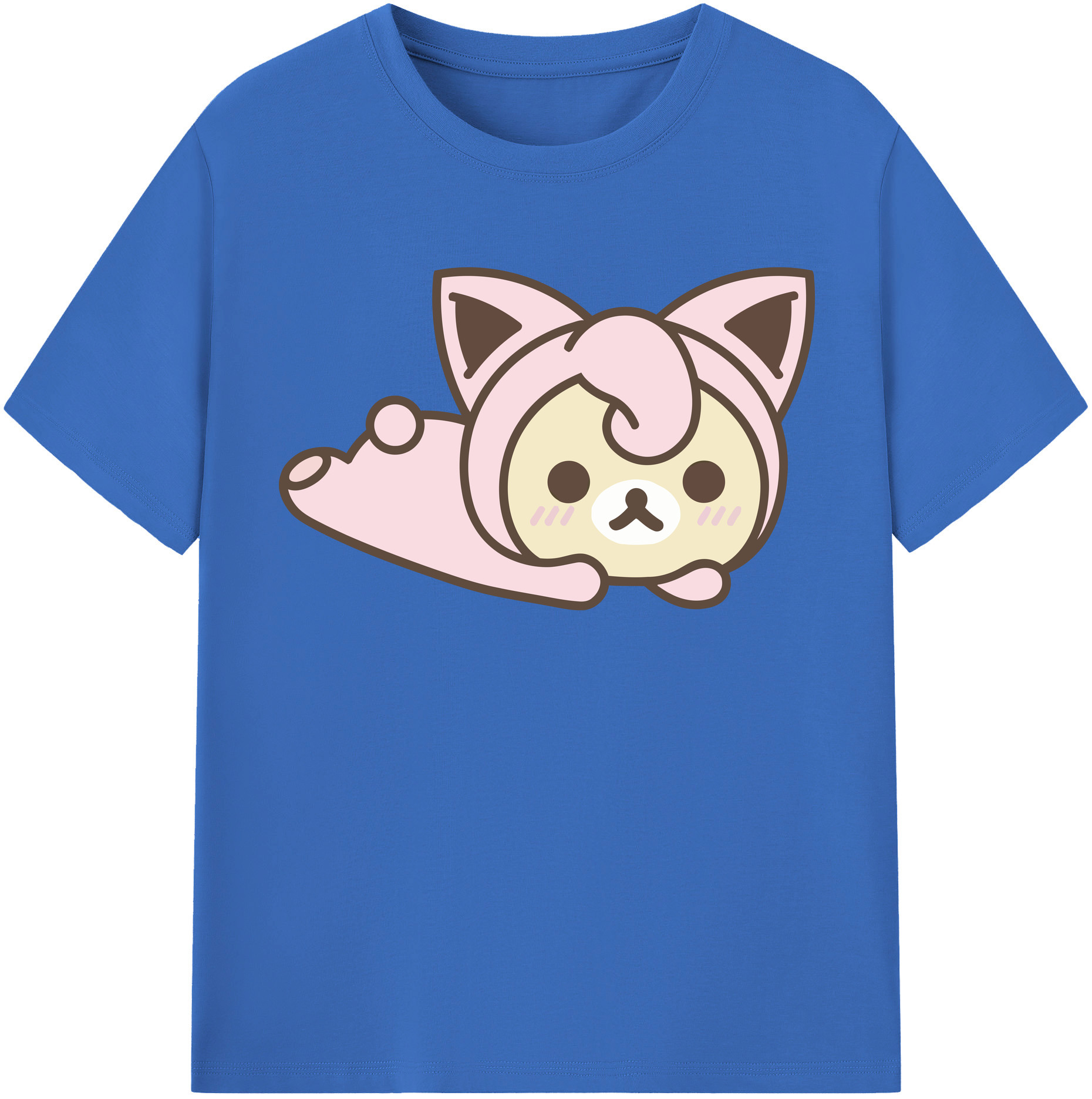 （画像用） リラックマ リラックマ キイロイトリ Rilakkuma Korilakkuma Kiiroitori 綿100％半袖Tシャツ（フロントプリント）