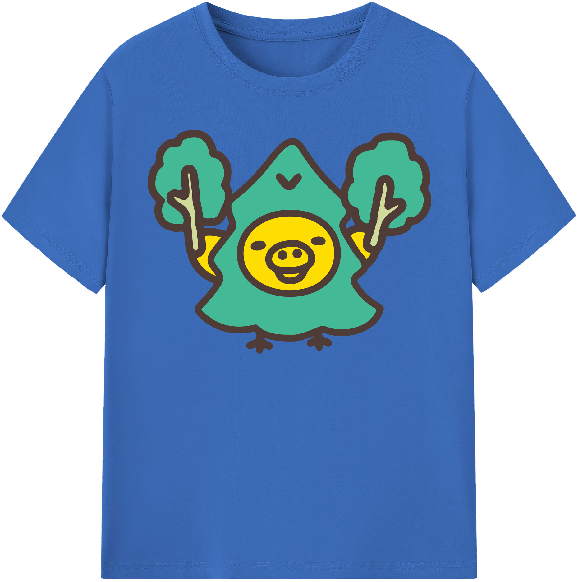 （画像用） リラックマ リラックマ キイロイトリ Rilakkuma Korilakkuma Kiiroitori 綿100％半袖Tシャツ（フロントプリント）
