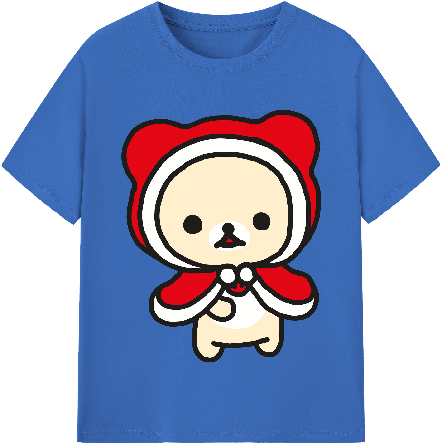 （画像用） リラックマ リラックマ キイロイトリ Rilakkuma Korilakkuma Kiiroitori 綿100％半袖Tシャツ（フロントプリント）