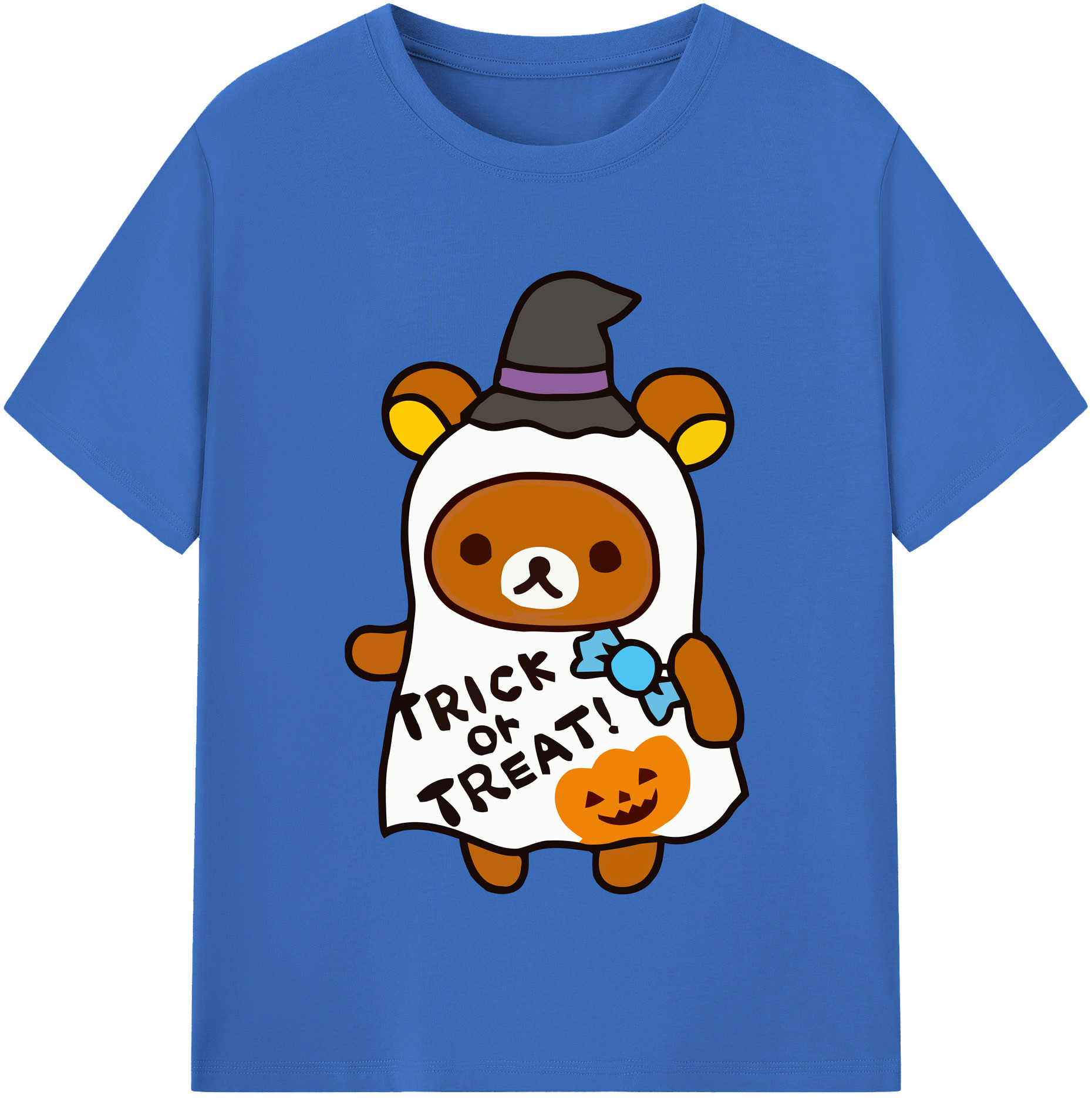 （画像用） リラックマ リラックマ キイロイトリ Rilakkuma Korilakkuma Kiiroitori 綿100％半袖Tシャツ（フロントプリント）