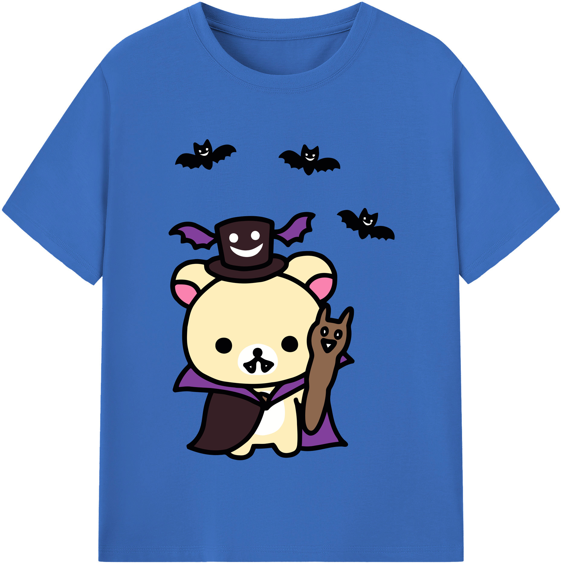 （画像用） リラックマ リラックマ キイロイトリ Rilakkuma Korilakkuma Kiiroitori 綿100％半袖Tシャツ（フロントプリント）
