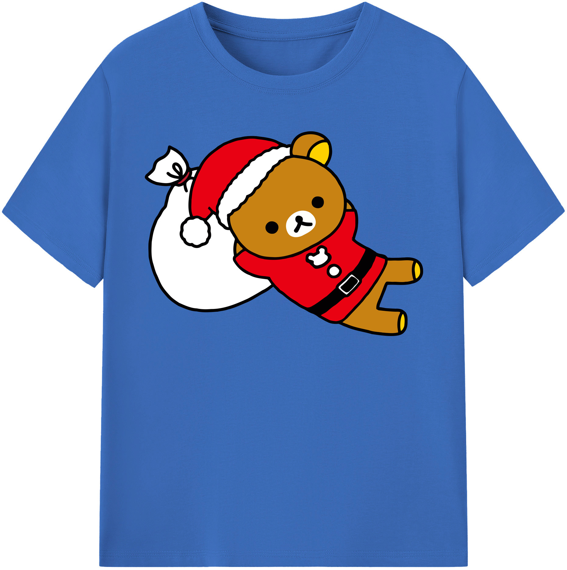 （画像用） リラックマ リラックマ キイロイトリ Rilakkuma Korilakkuma Kiiroitori 綿100％半袖Tシャツ（フロントプリント）