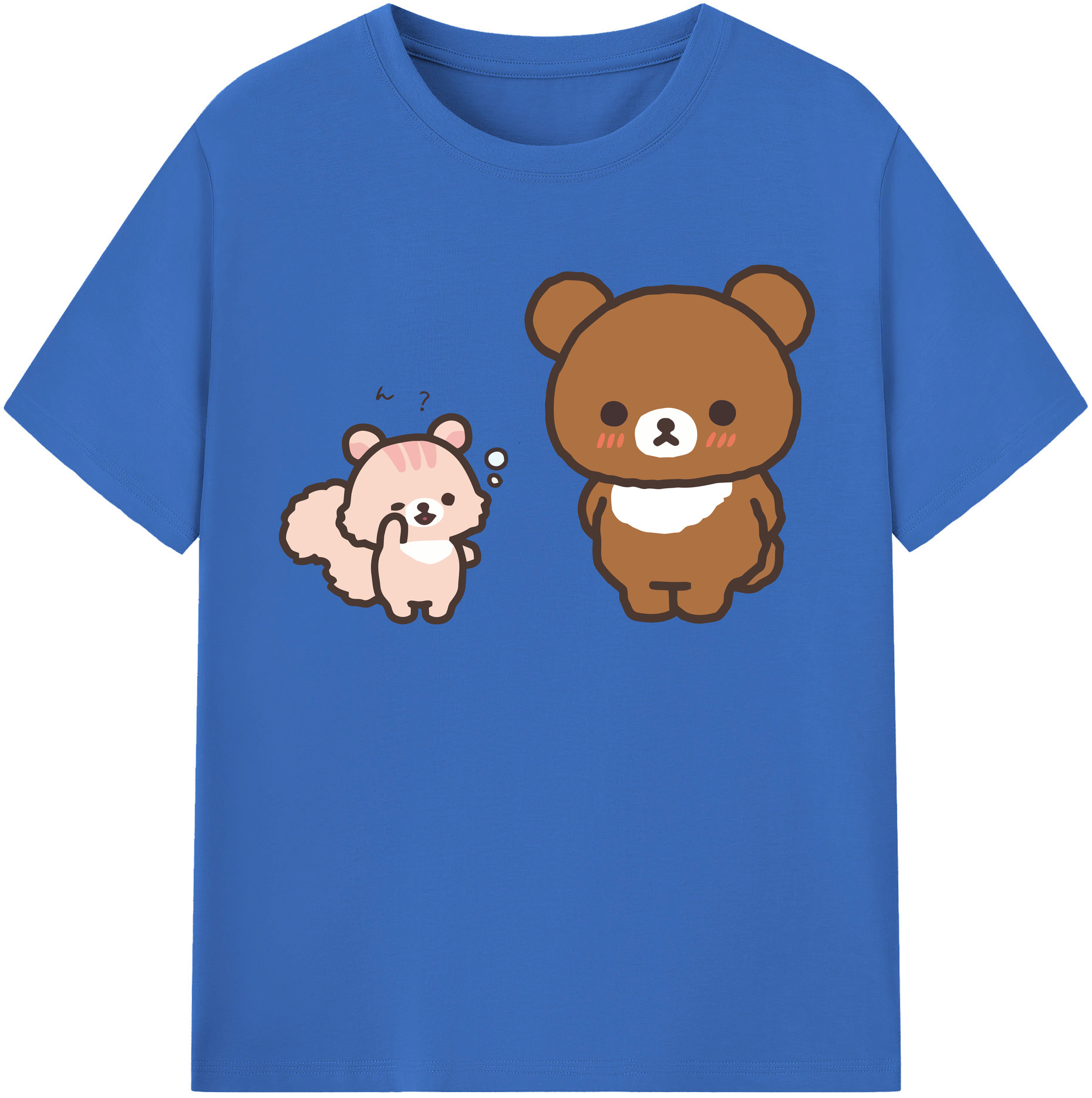（画像用） リラックマ リラックマ キイロイトリ Rilakkuma Korilakkuma Kiiroitori 綿100％半袖Tシャツ（フロントプリント）